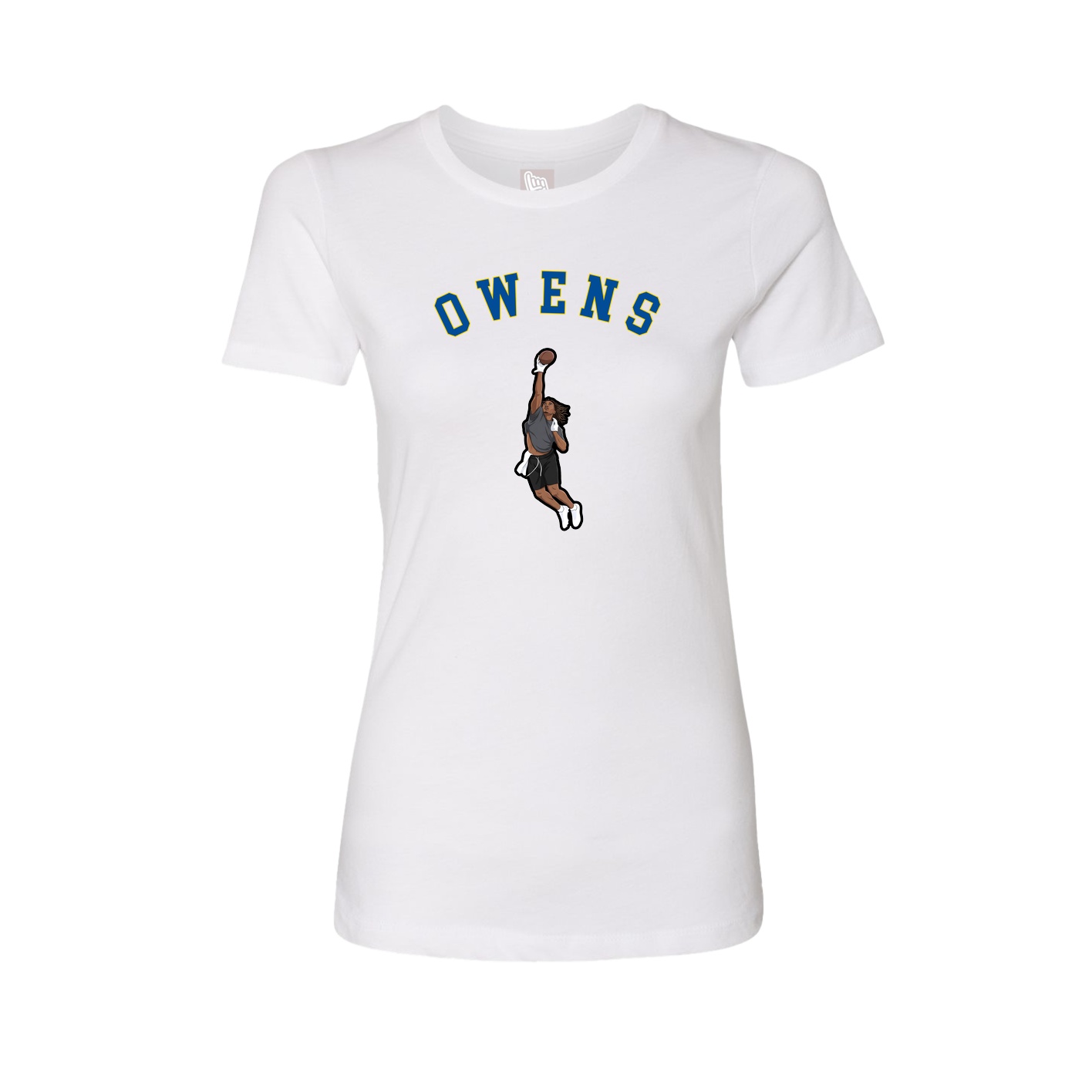 Fitted Women's Tee — Shirsey Arch in White