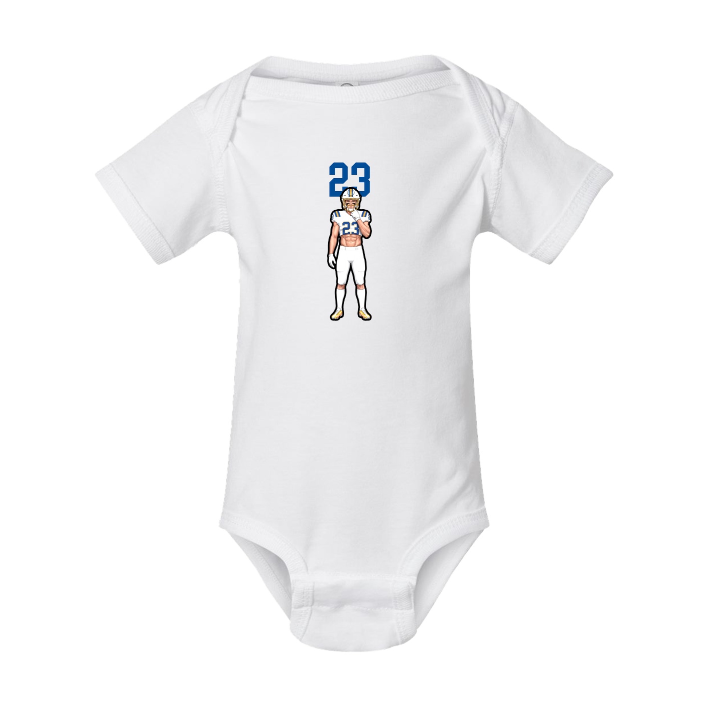 Baby Onesie — Number Top in White