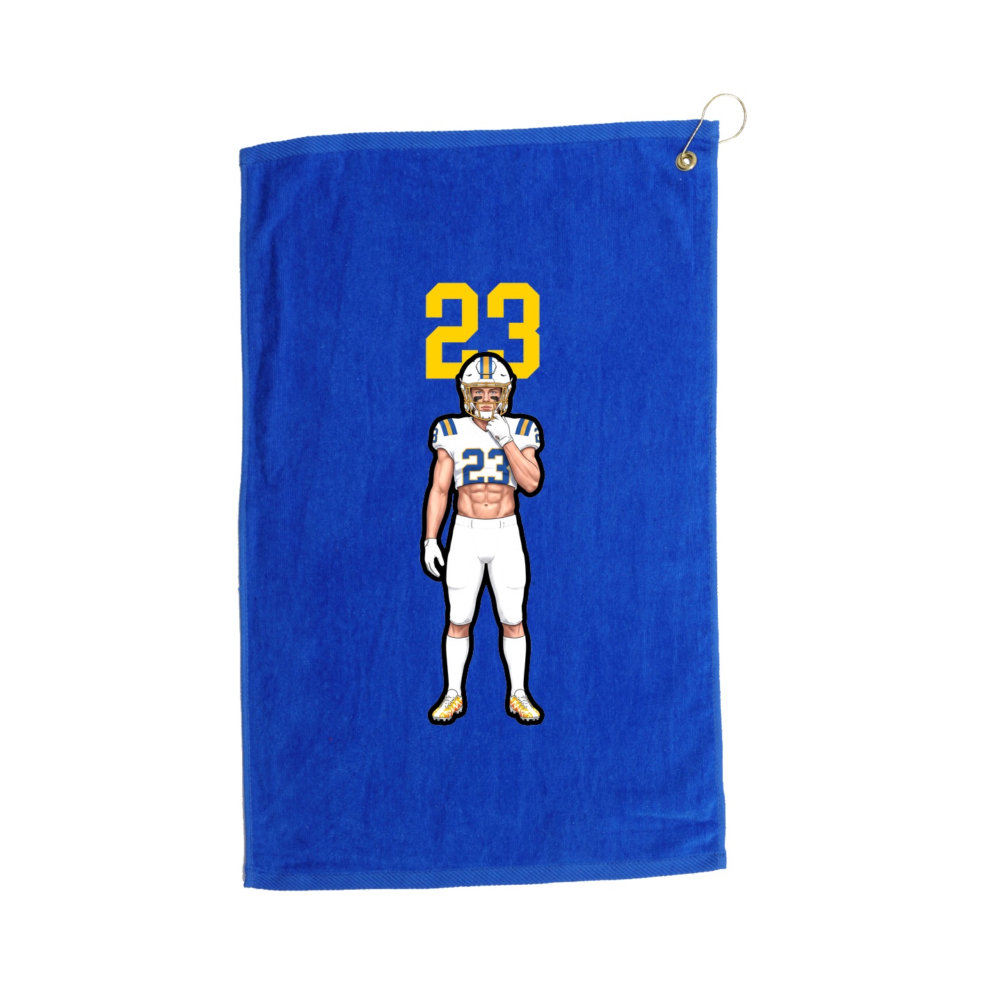 Golf Towel — Number Top in Royal