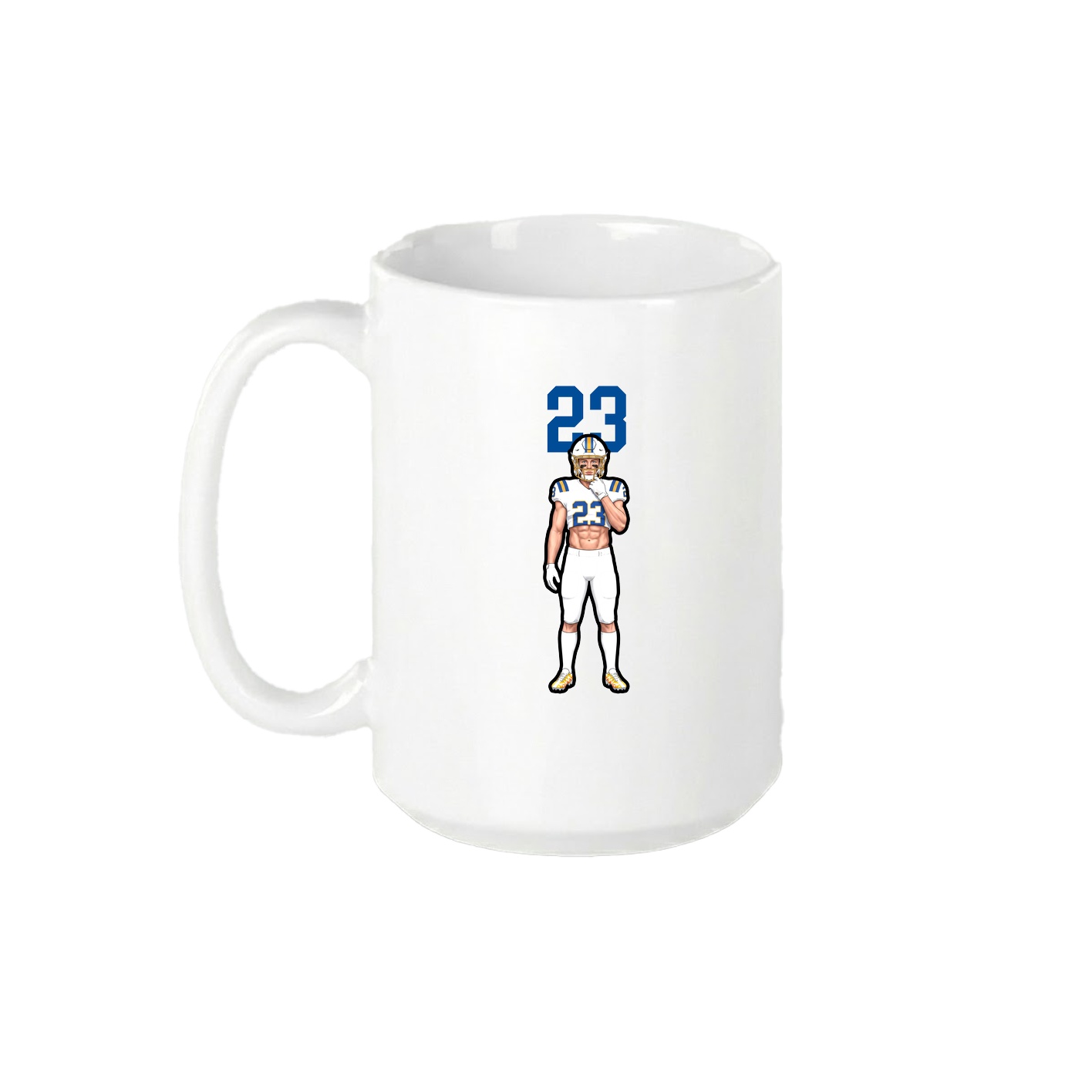 15oz Coffee Mug — Number Top in White