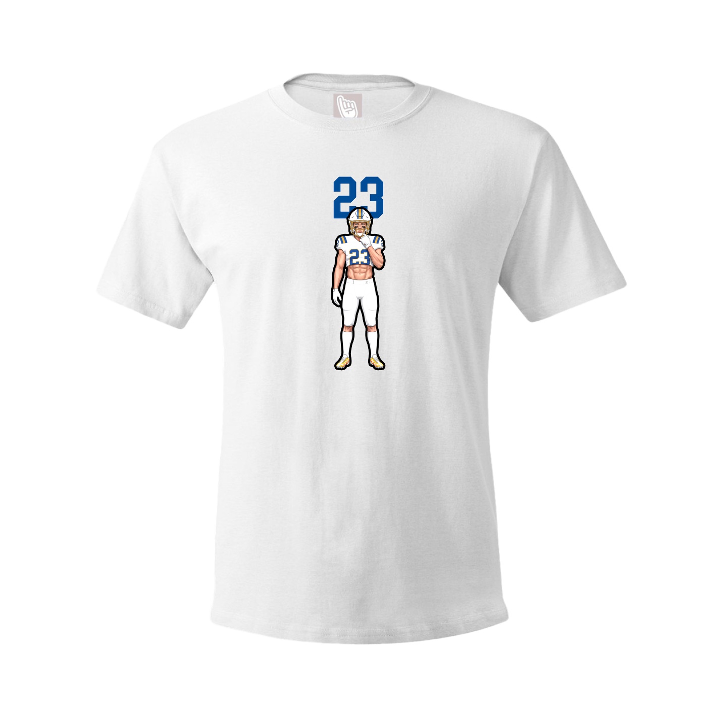 Youth Tee — Number Top in White