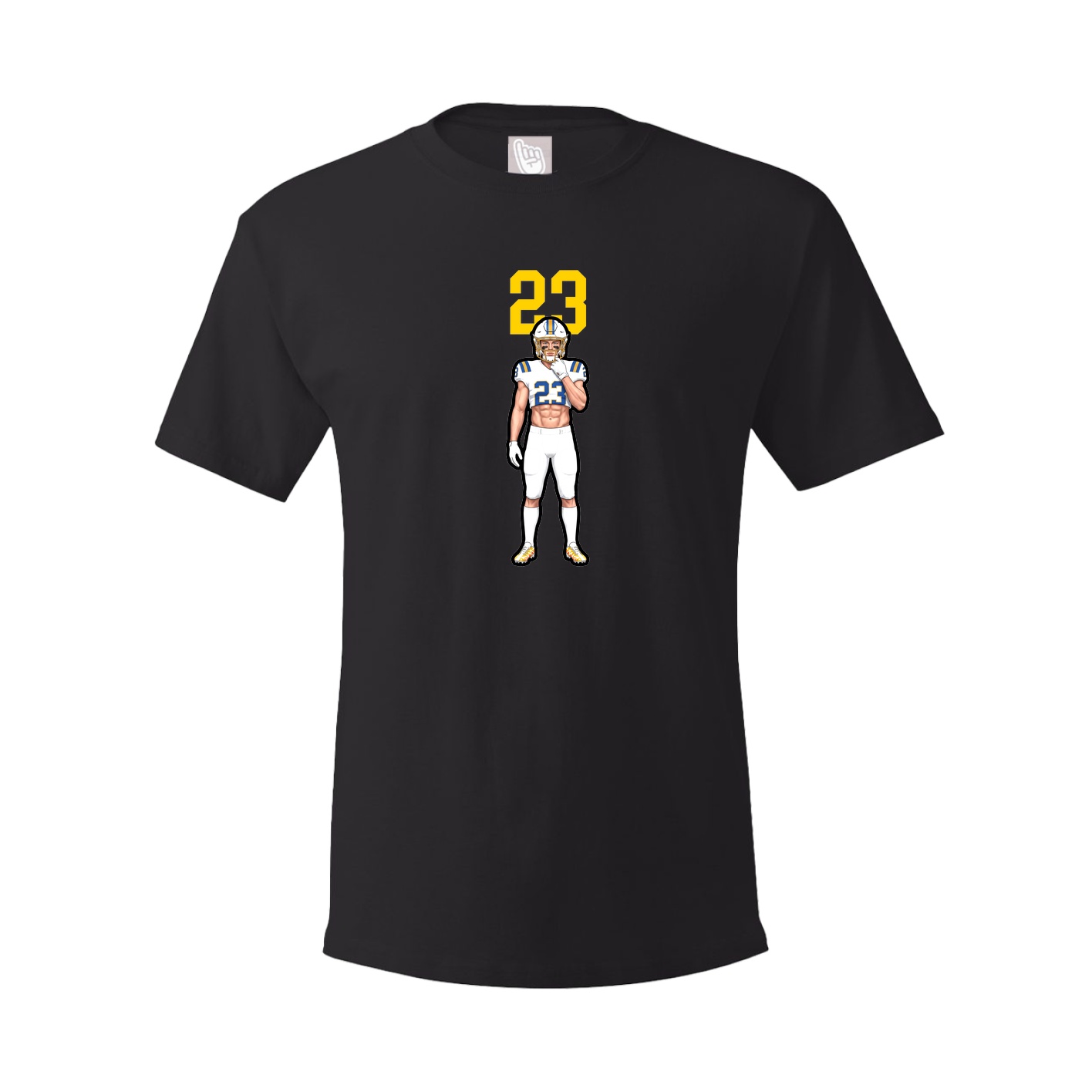 Youth Tee — Number Top in Black