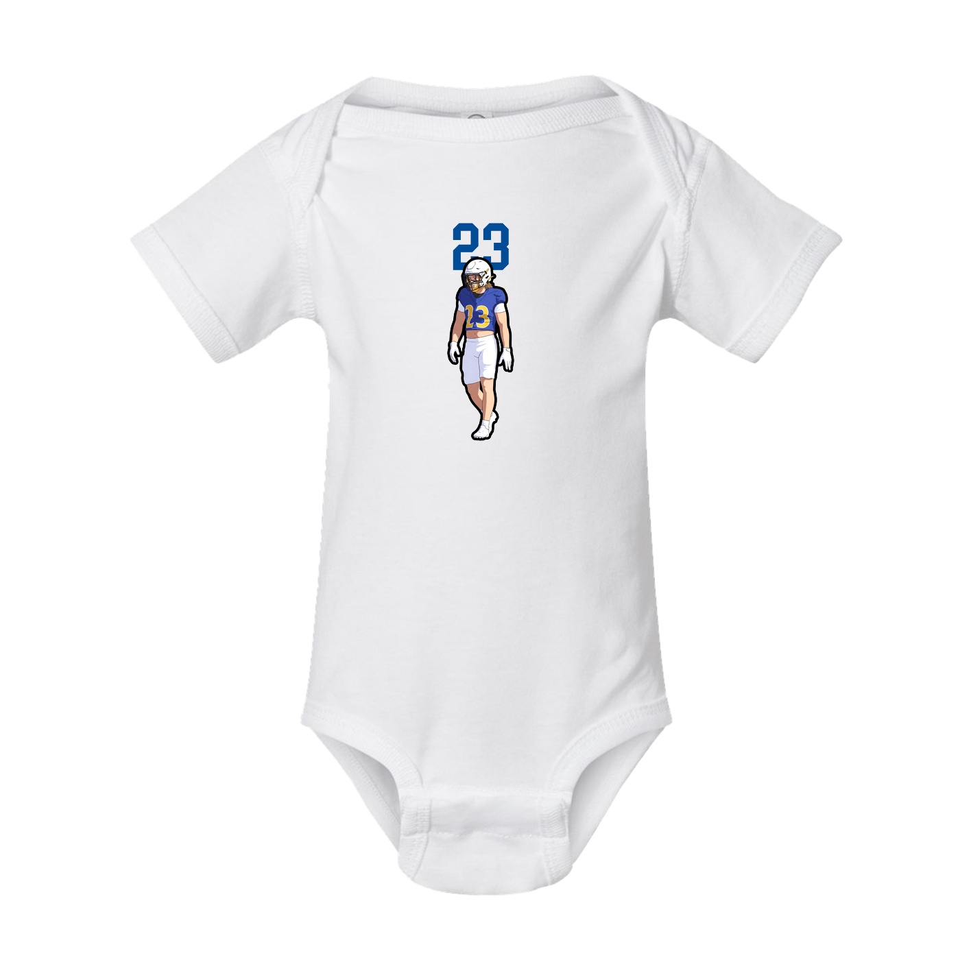 Baby Onesie — Number Top in White