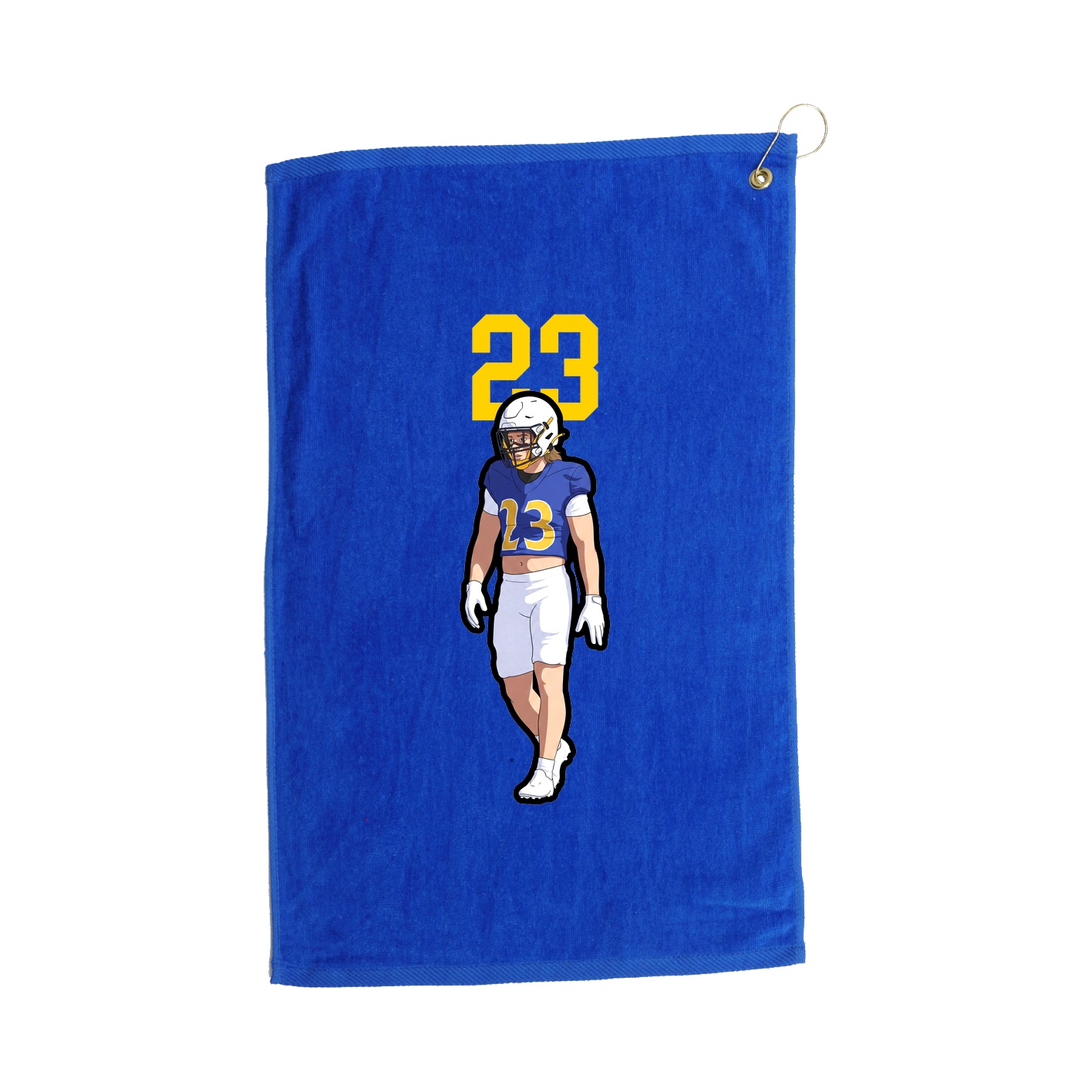 Golf Towel — Number Top in Royal