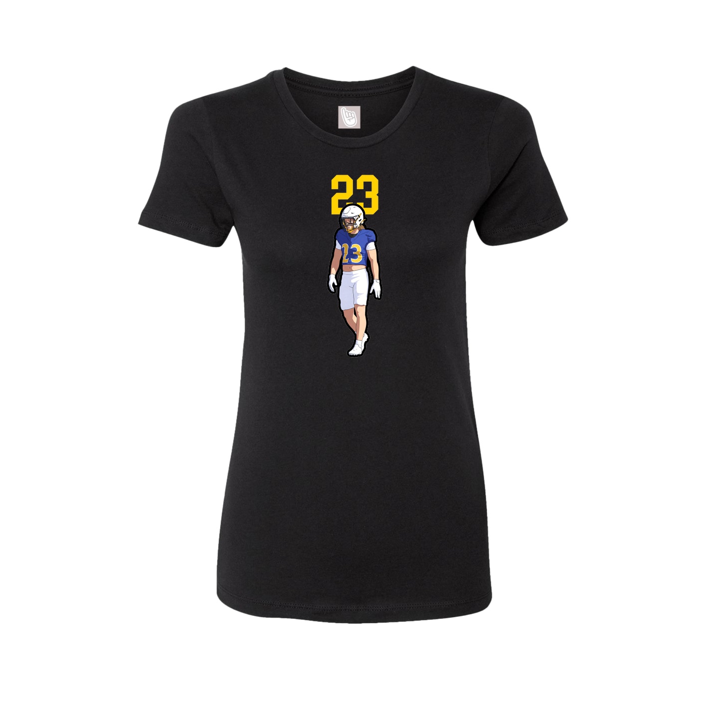 Womens Tee — Number Top in Black