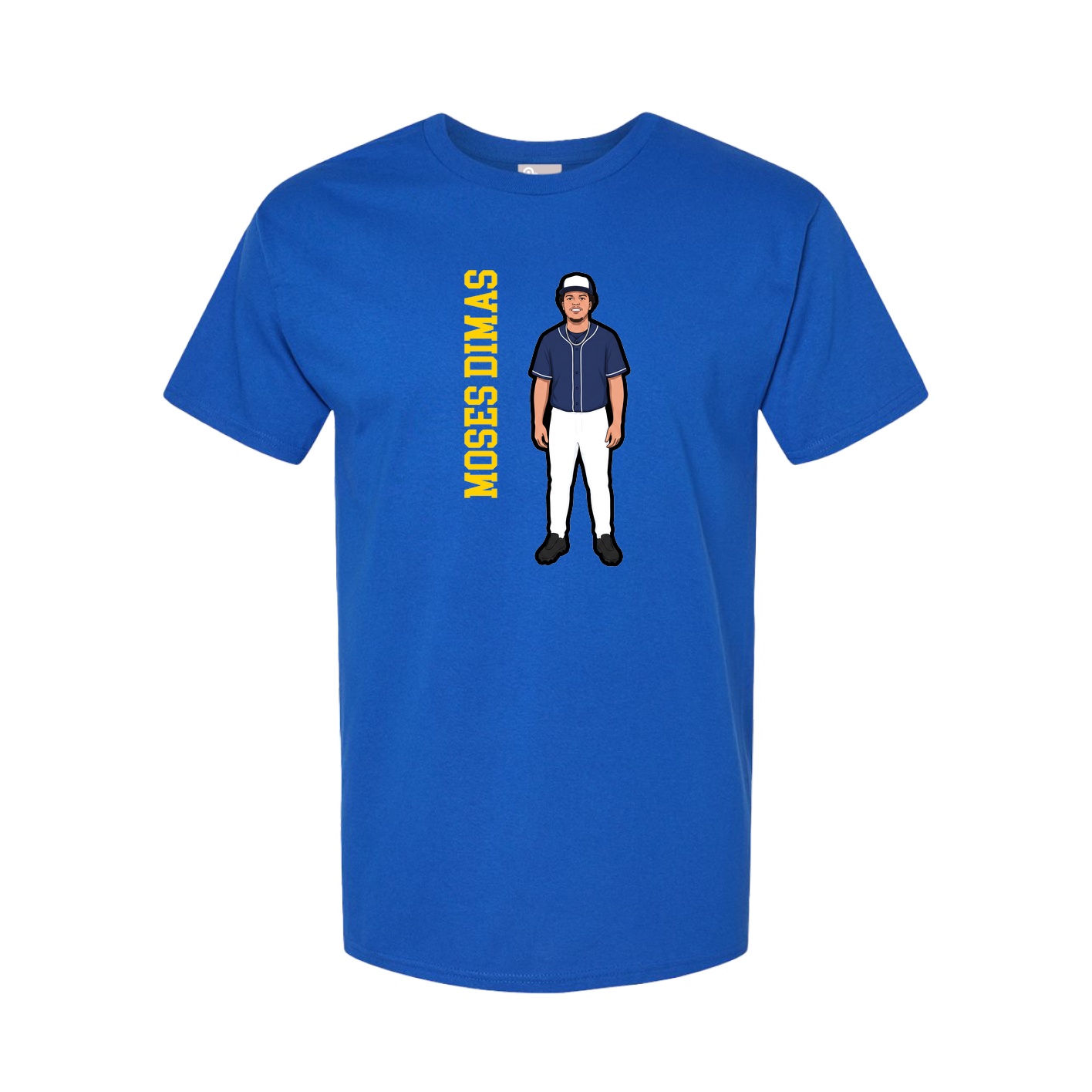 Tee — Name Vertical in Royal