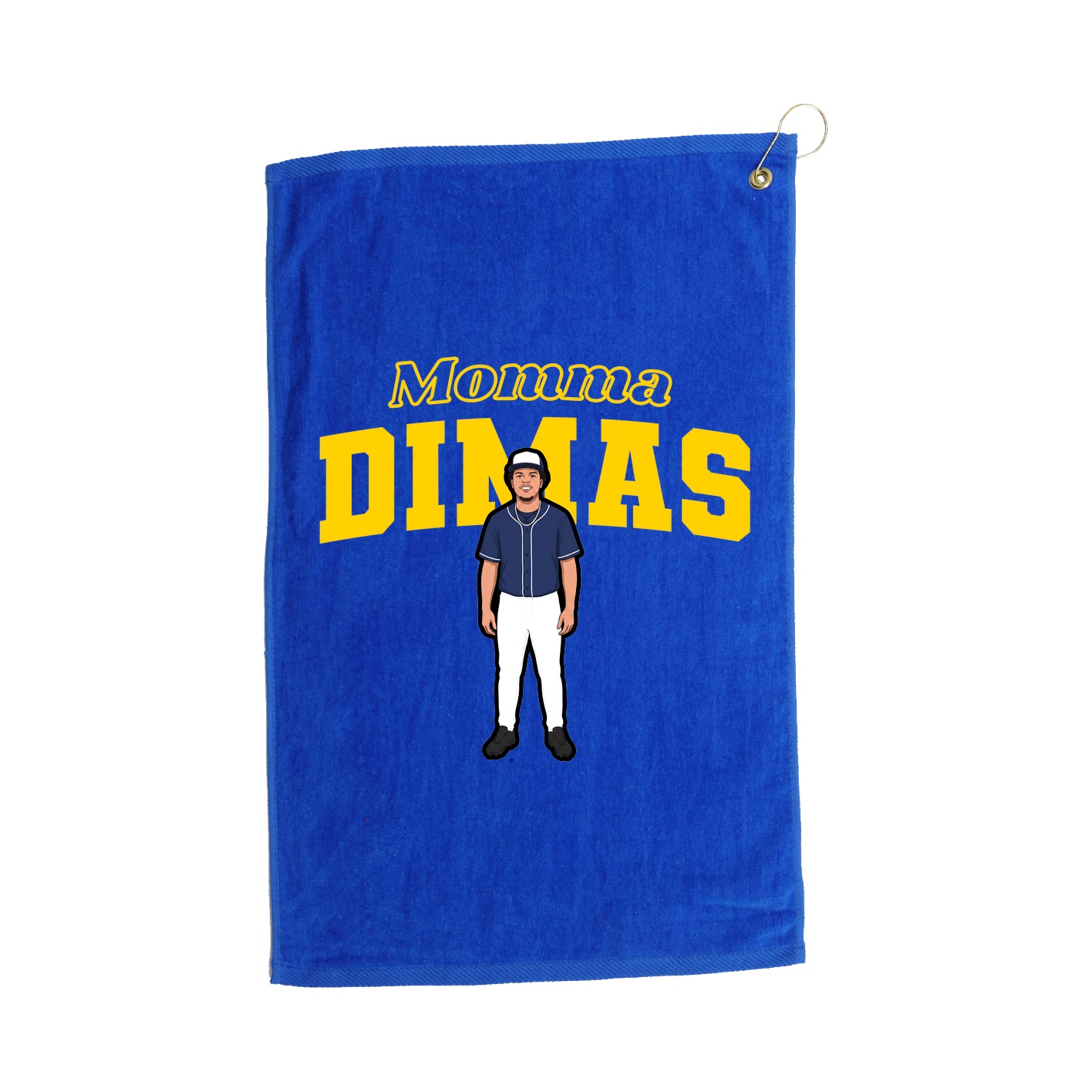 Golf Towel — Mothers Day Block in Royal