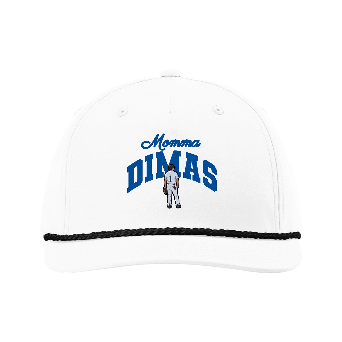Five-Panel Classic Rope Cap — Mothers Day Arch in White