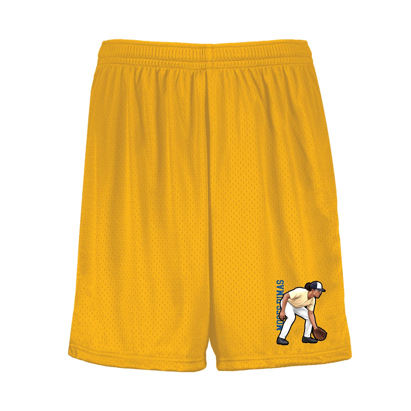 Shorts — Name Vertical in Gold