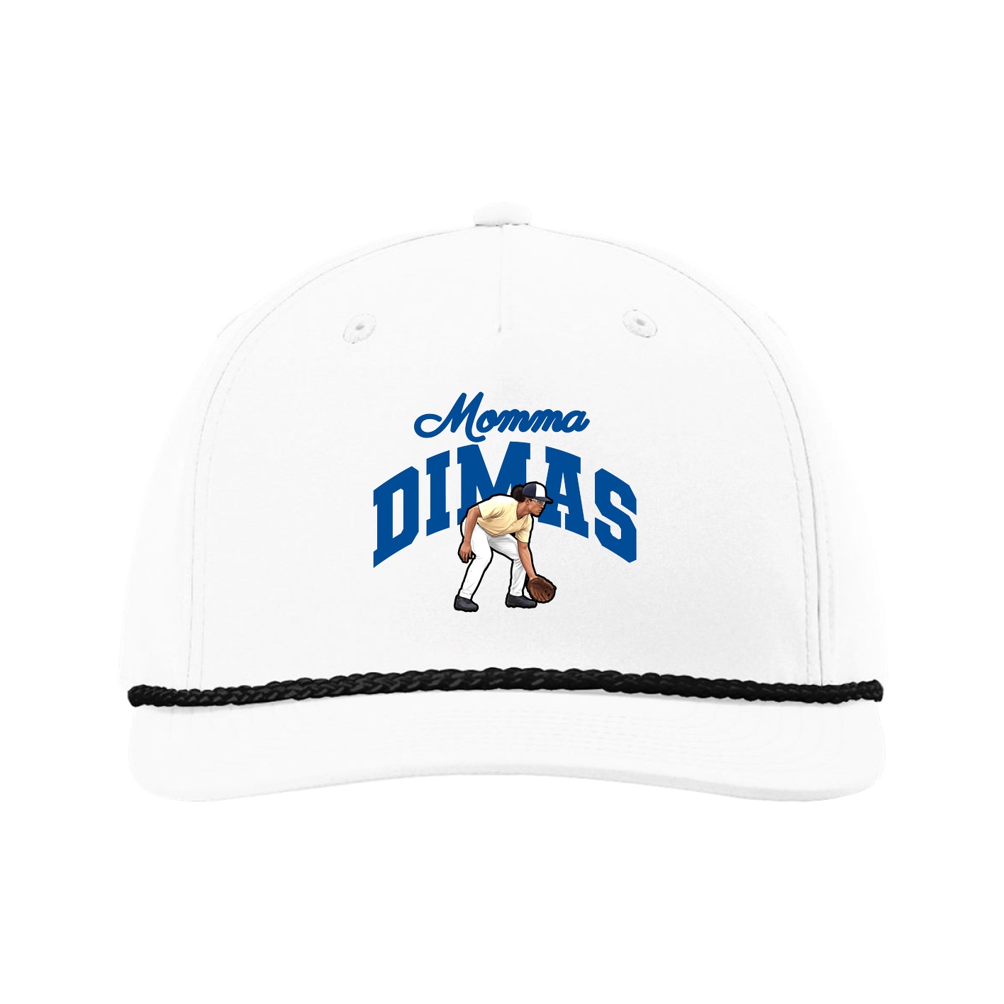 Five-Panel Classic Rope Cap — Mothers Day Arch in White