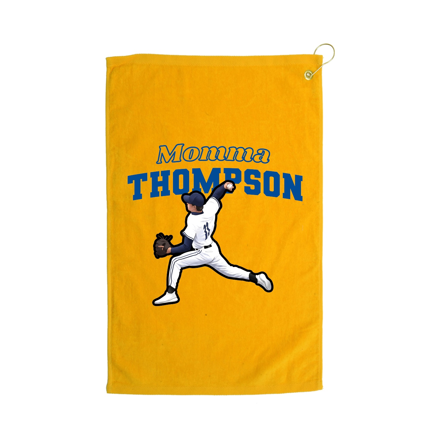 Golf Towel — Mothers Day Block in Gold