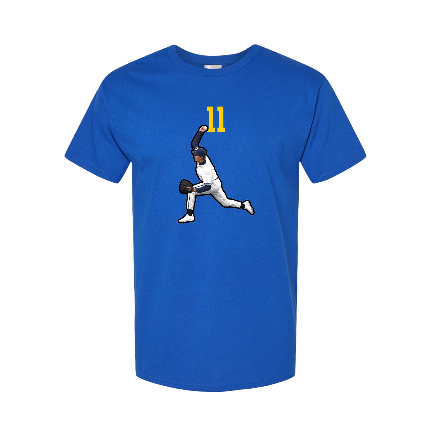 Youth Tee — Number Top in Royal