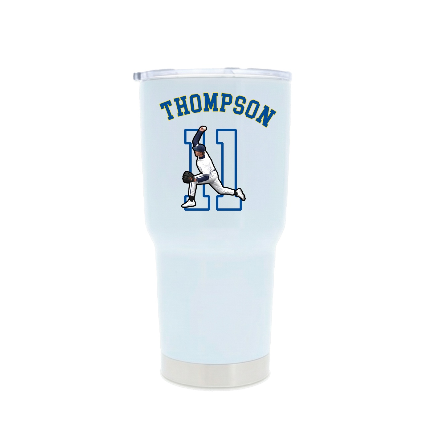 30oz Stainless Steel Tumbler — Shirsey Arch in White