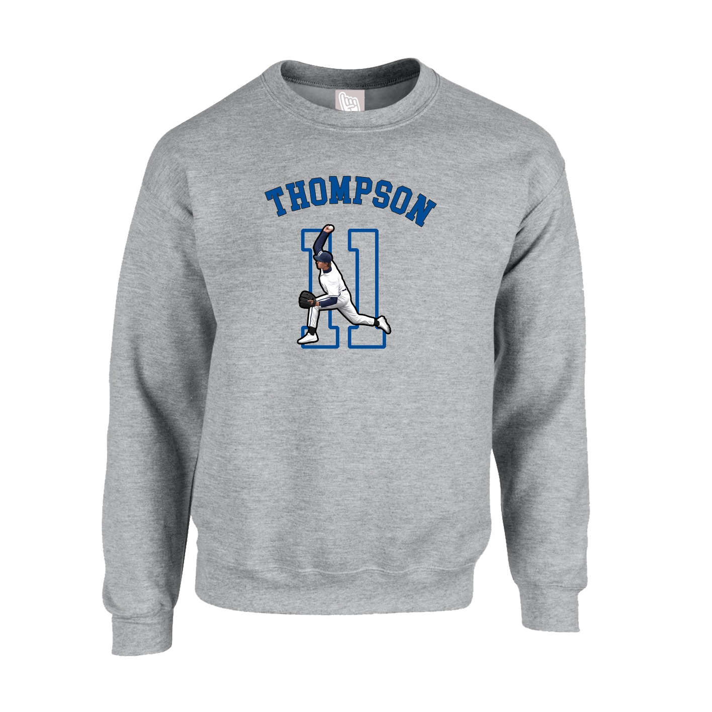 Fleece Crew — Shirsey Arch in Grey
