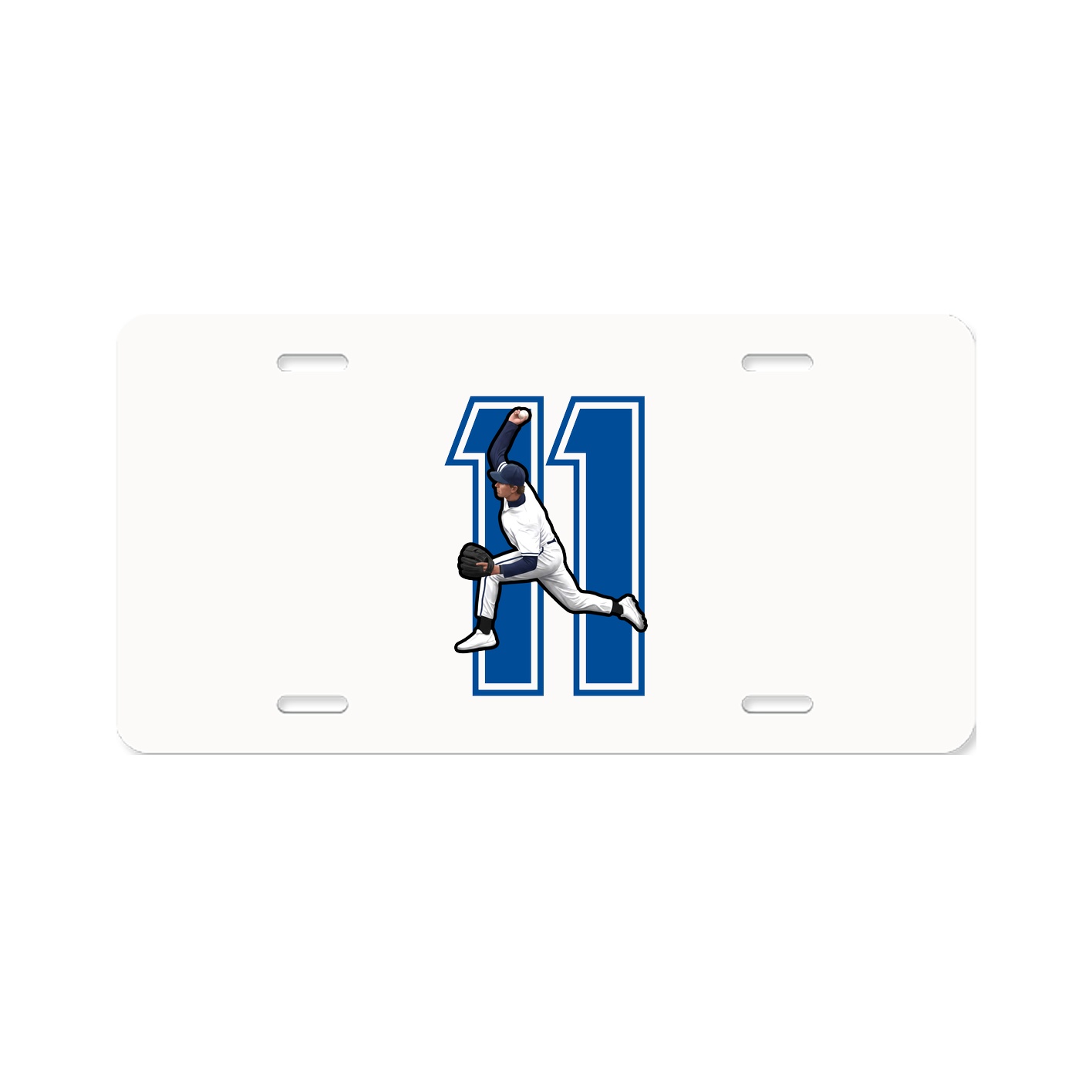 License Plate — Number in Classic