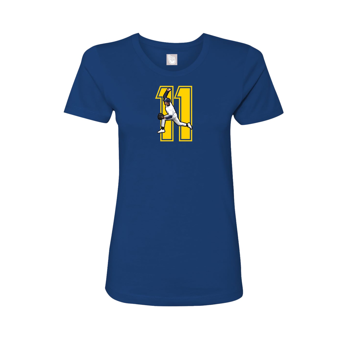 Womens Tee — Number in Royal