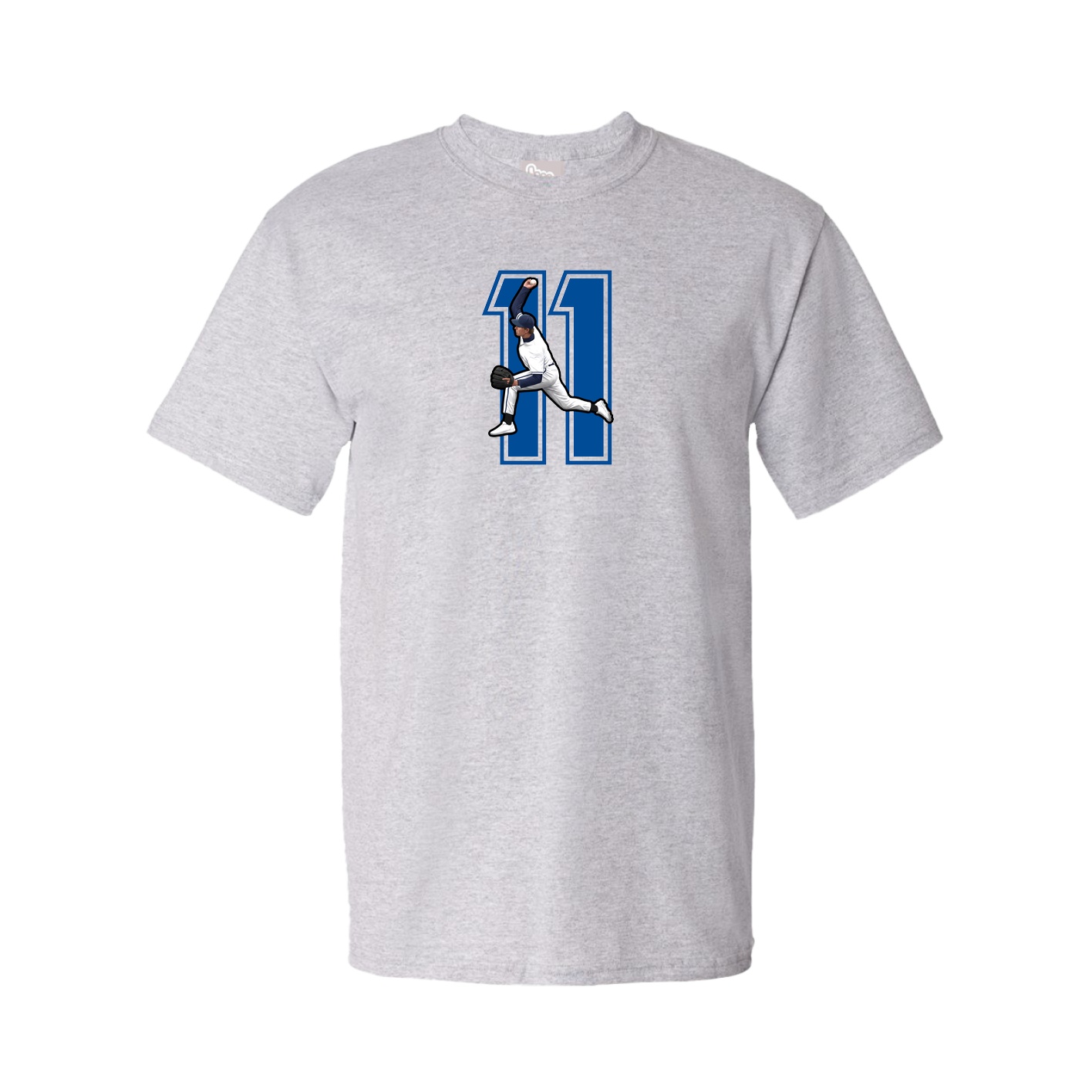 Youth Tee — Number in Grey