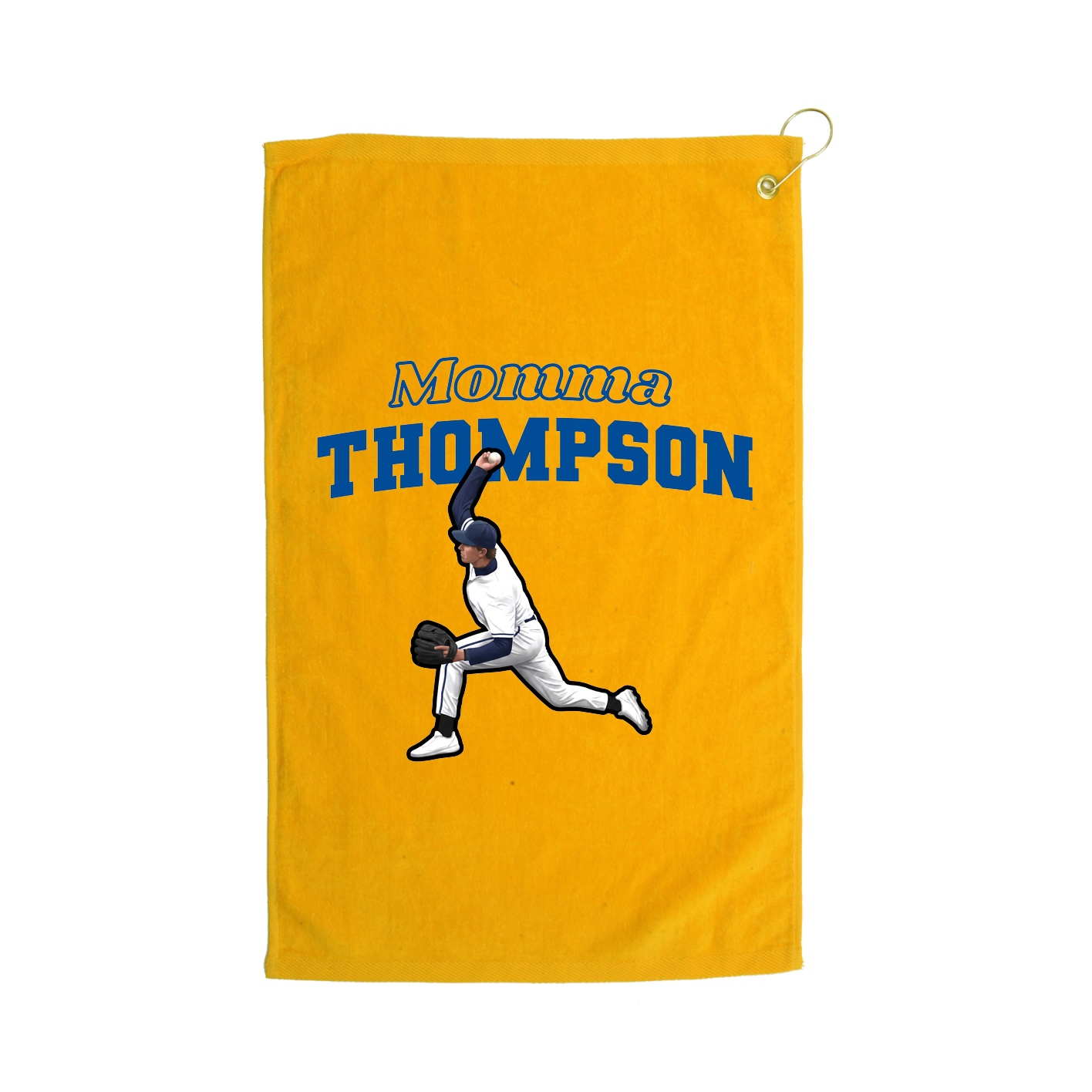 Golf Towel — Mothers Day Block in Gold