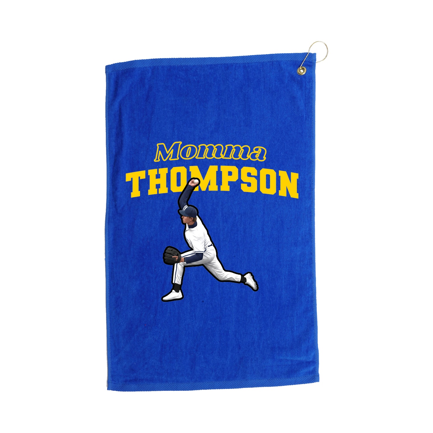 Golf Towel — Mothers Day Block in Royal