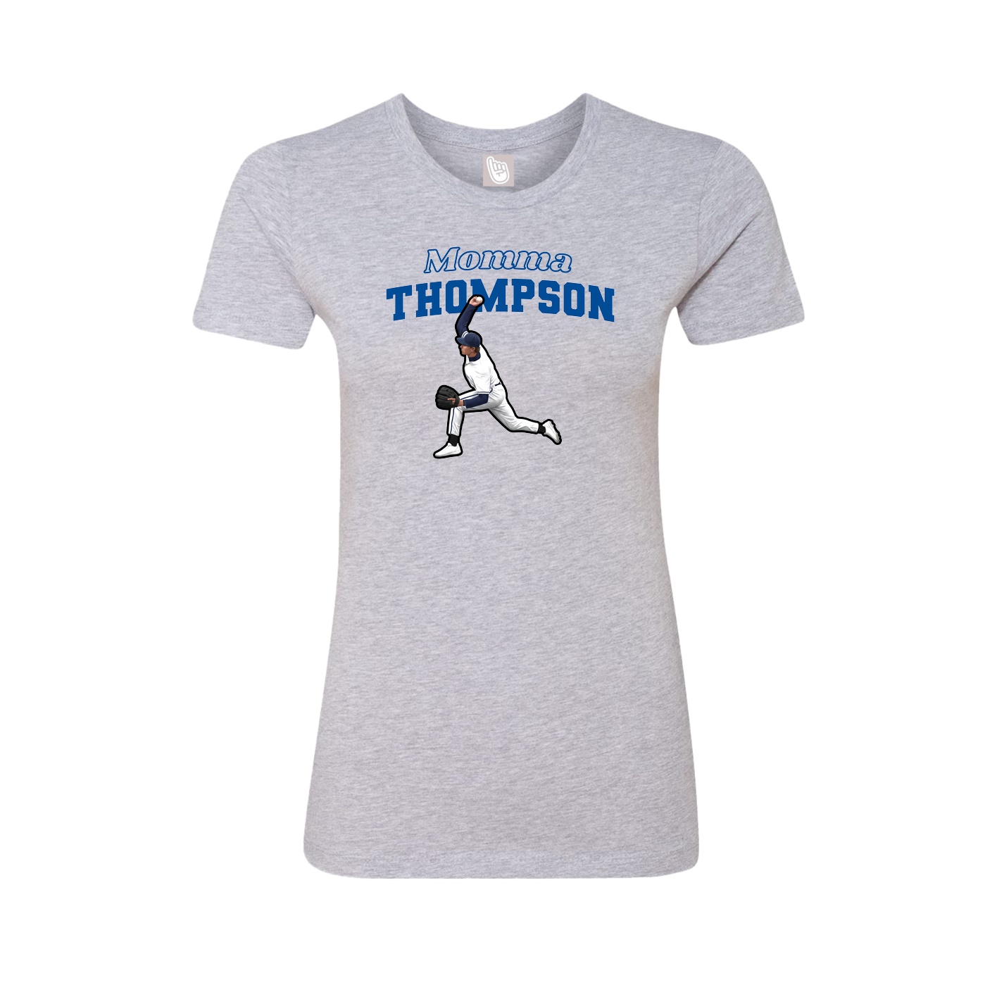 Womens Tee — Mothers Day Block in Grey