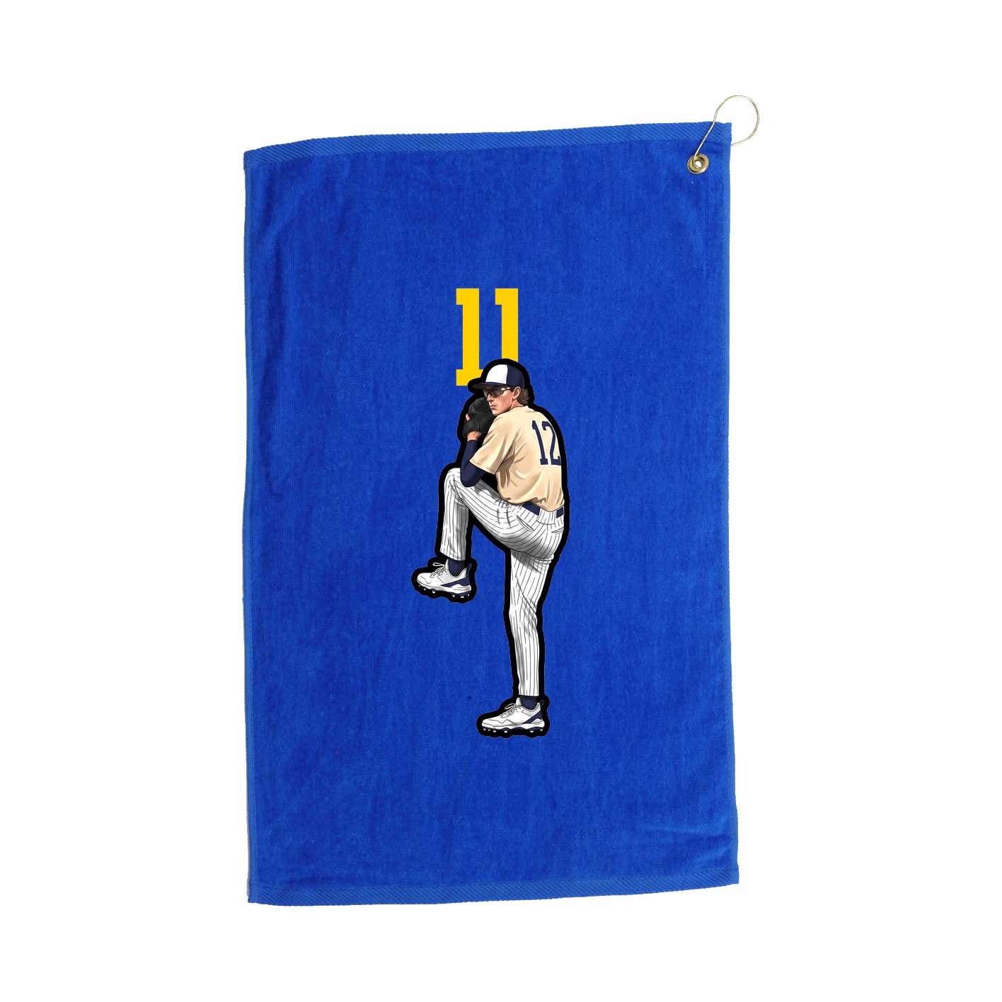 Golf Towel — Number Top in Royal