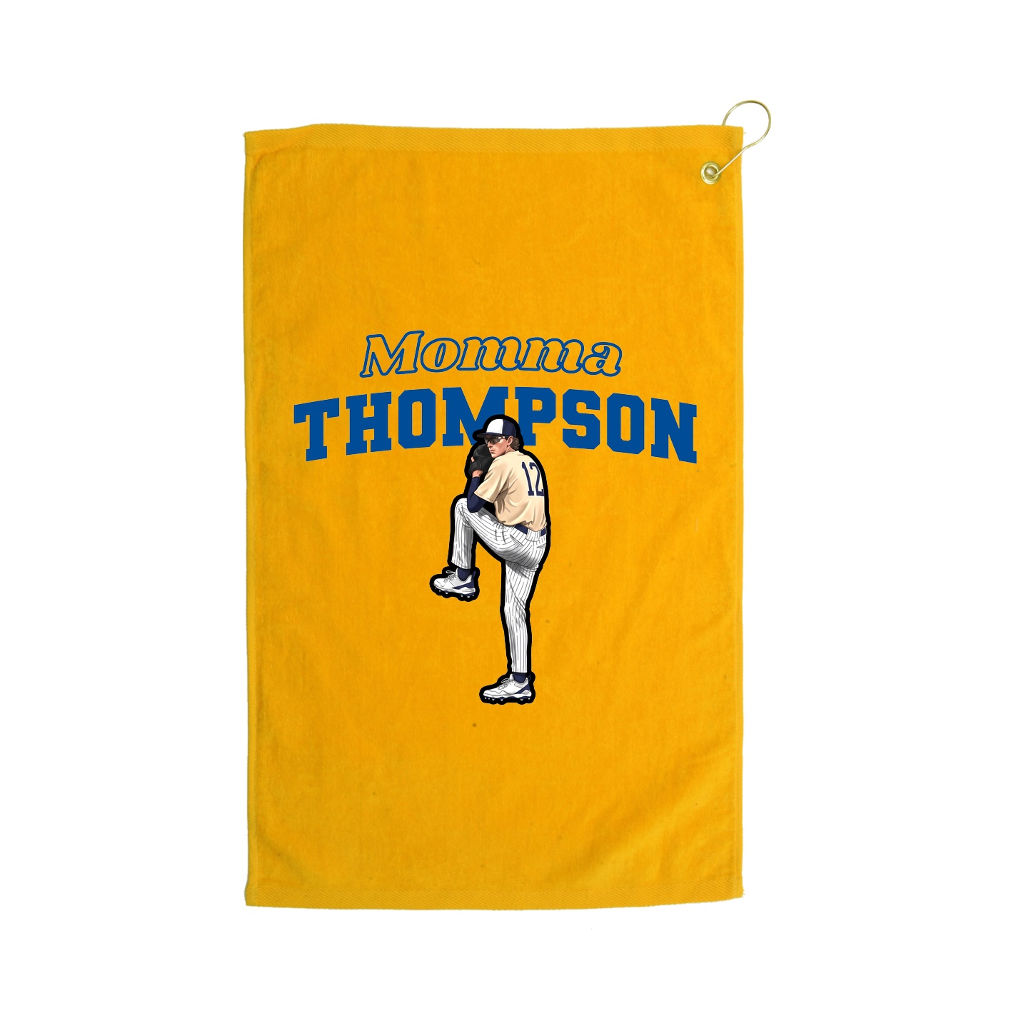 Golf Towel — Mothers Day Block in Gold