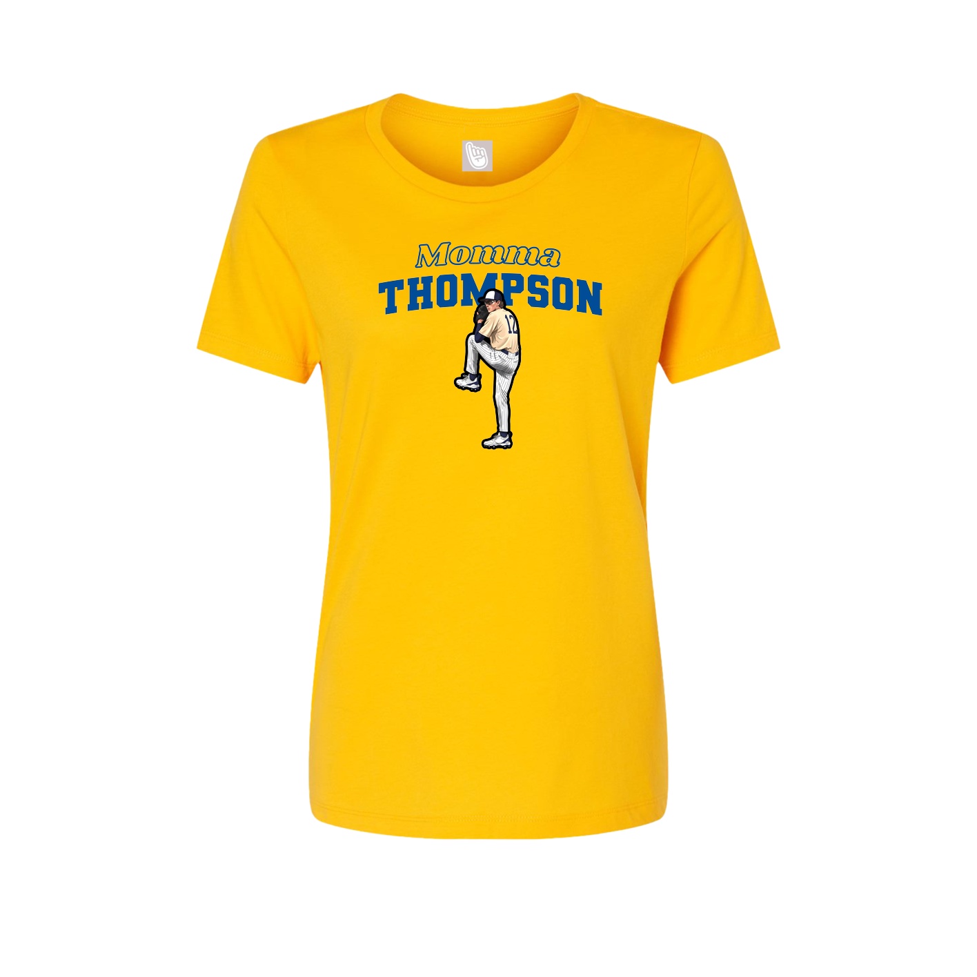 Womens Tee — Mothers Day Block in Gold