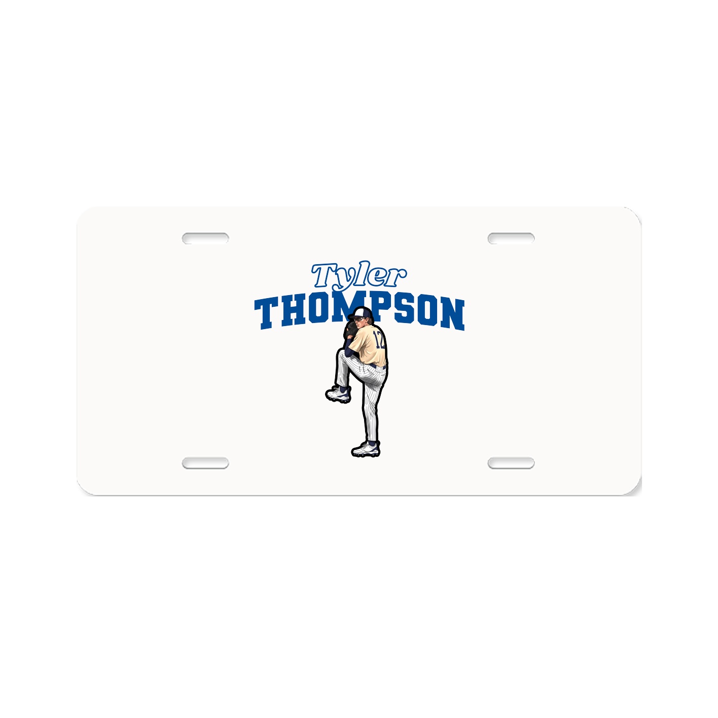 License Plate — Name Arch in Classic