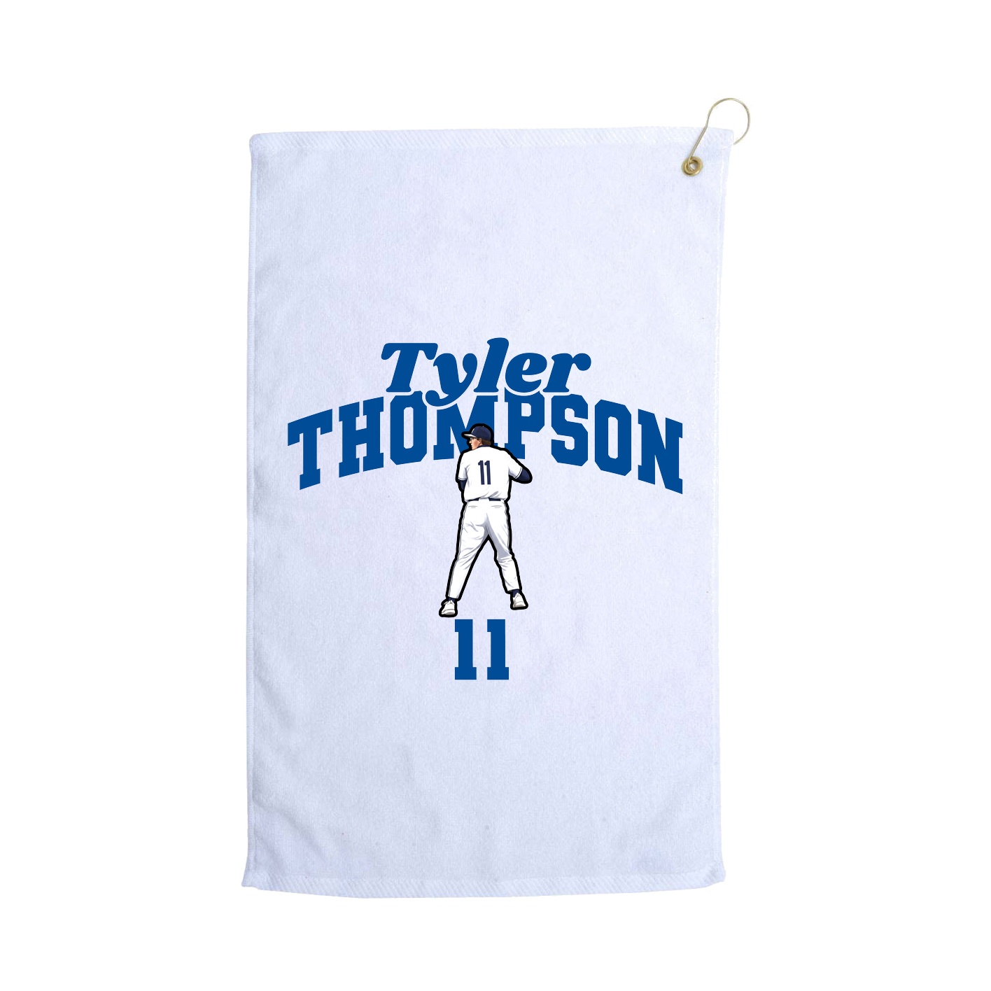 Golf Towel — Signature Arch in White