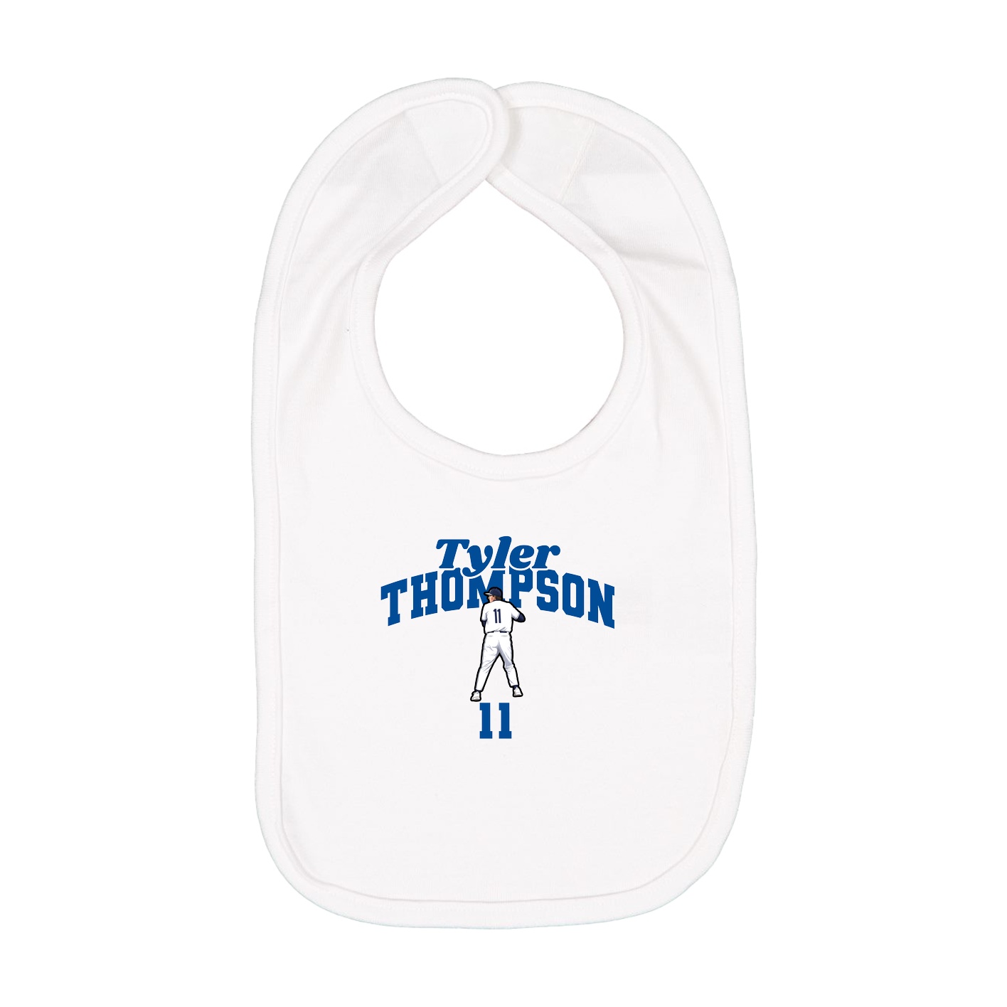 Infant Bib — Signature Arch in White