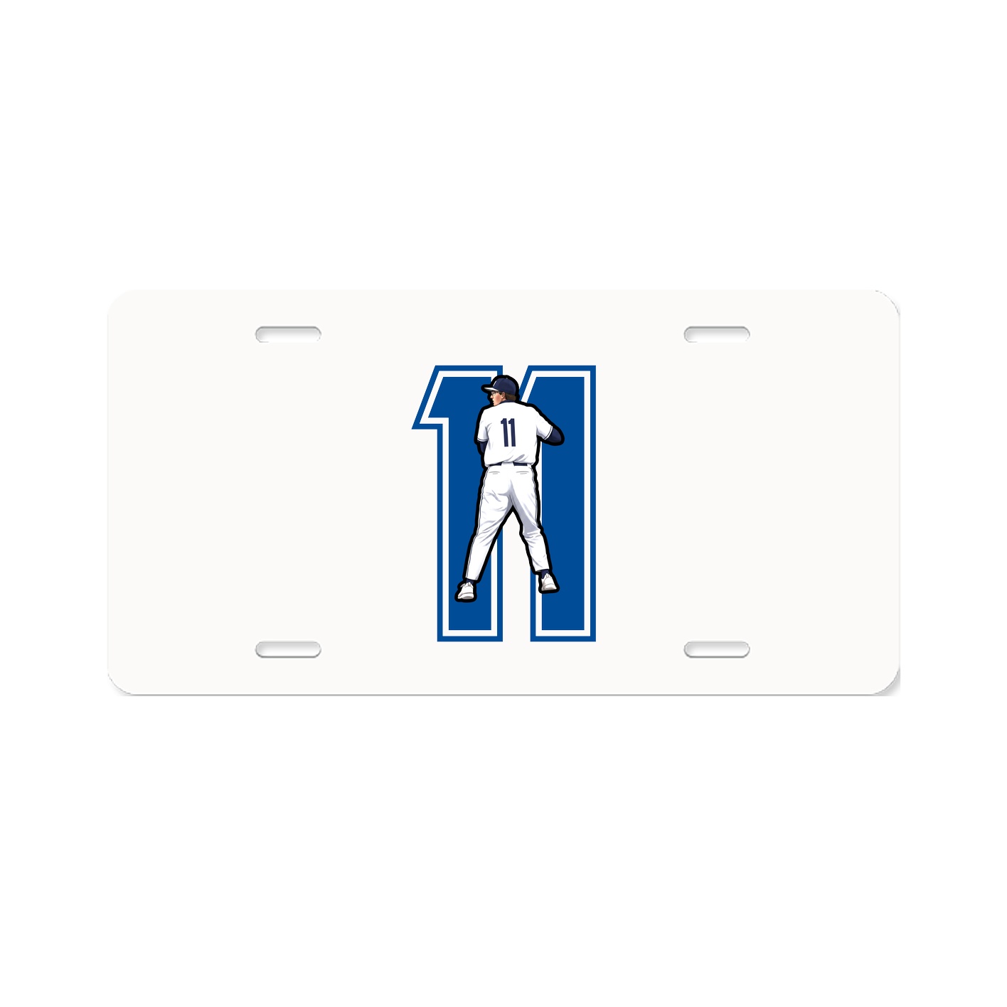 License Plate — Number in Classic