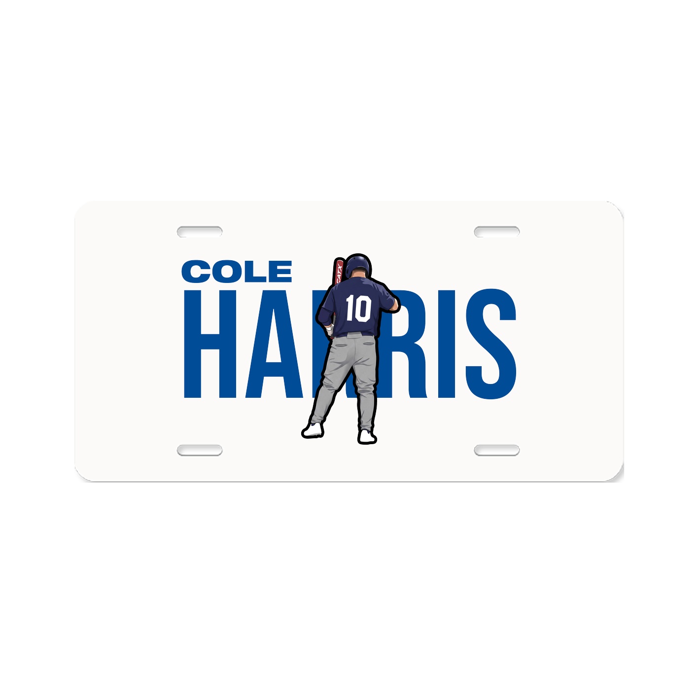 License Plate — Player Name in Classic