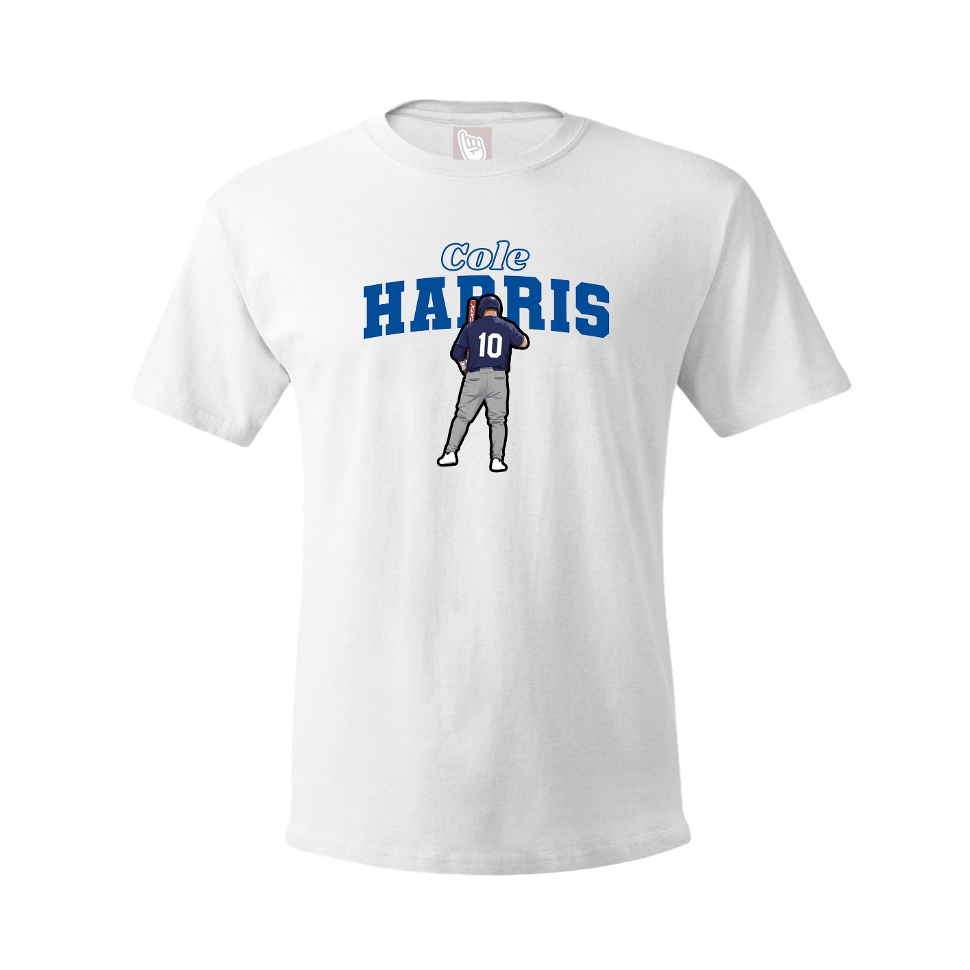 Youth Tee — Name Arch in White