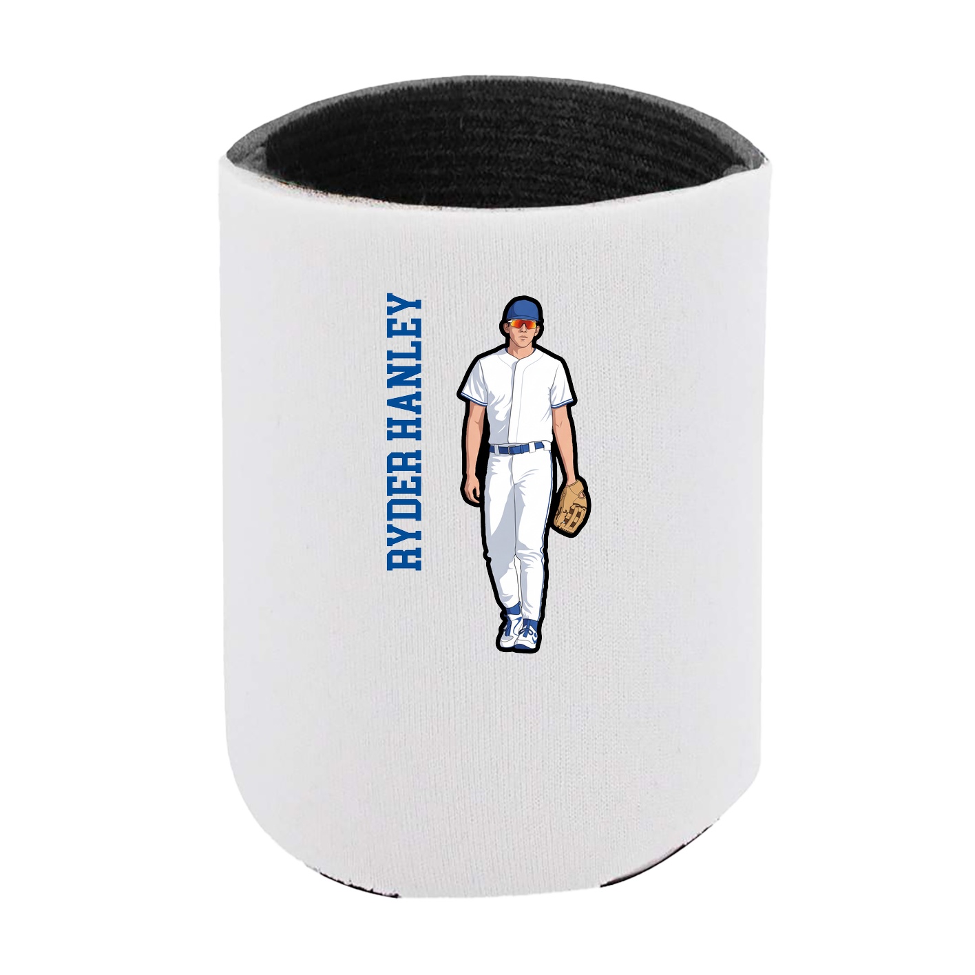 Can Holder — Name Vertical in White