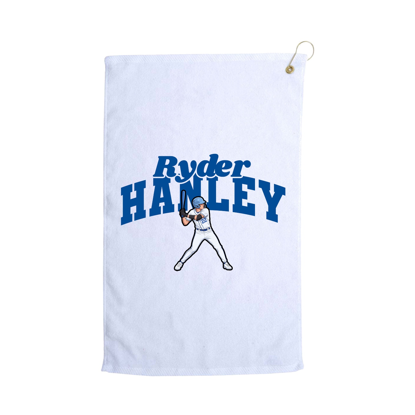 Golf Towel — Signature Arch in White