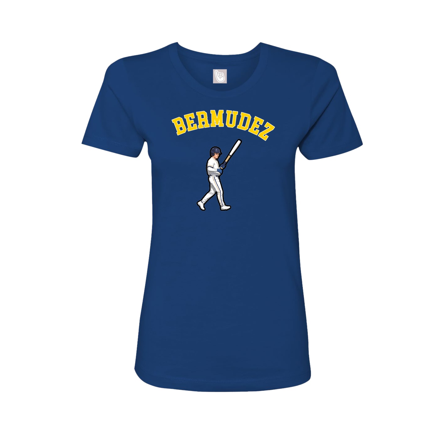 Fitted Women's Tee — Shirsey Arch in Royal