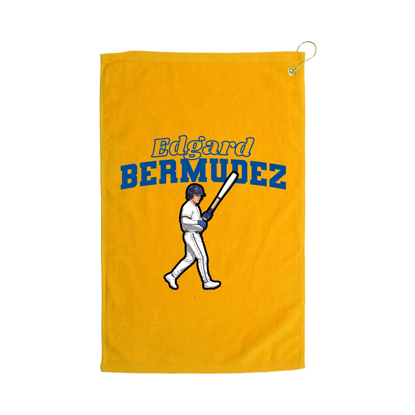 Golf Towel — Name Arch in Gold