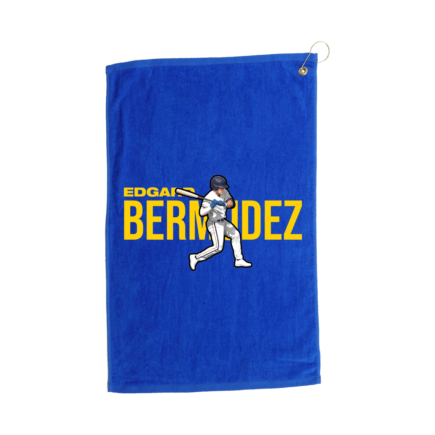 Golf Towel — Player Name in Royal