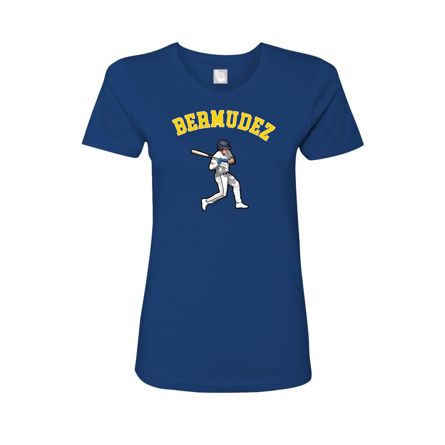 Fitted Women's Tee — Shirsey Arch in Royal