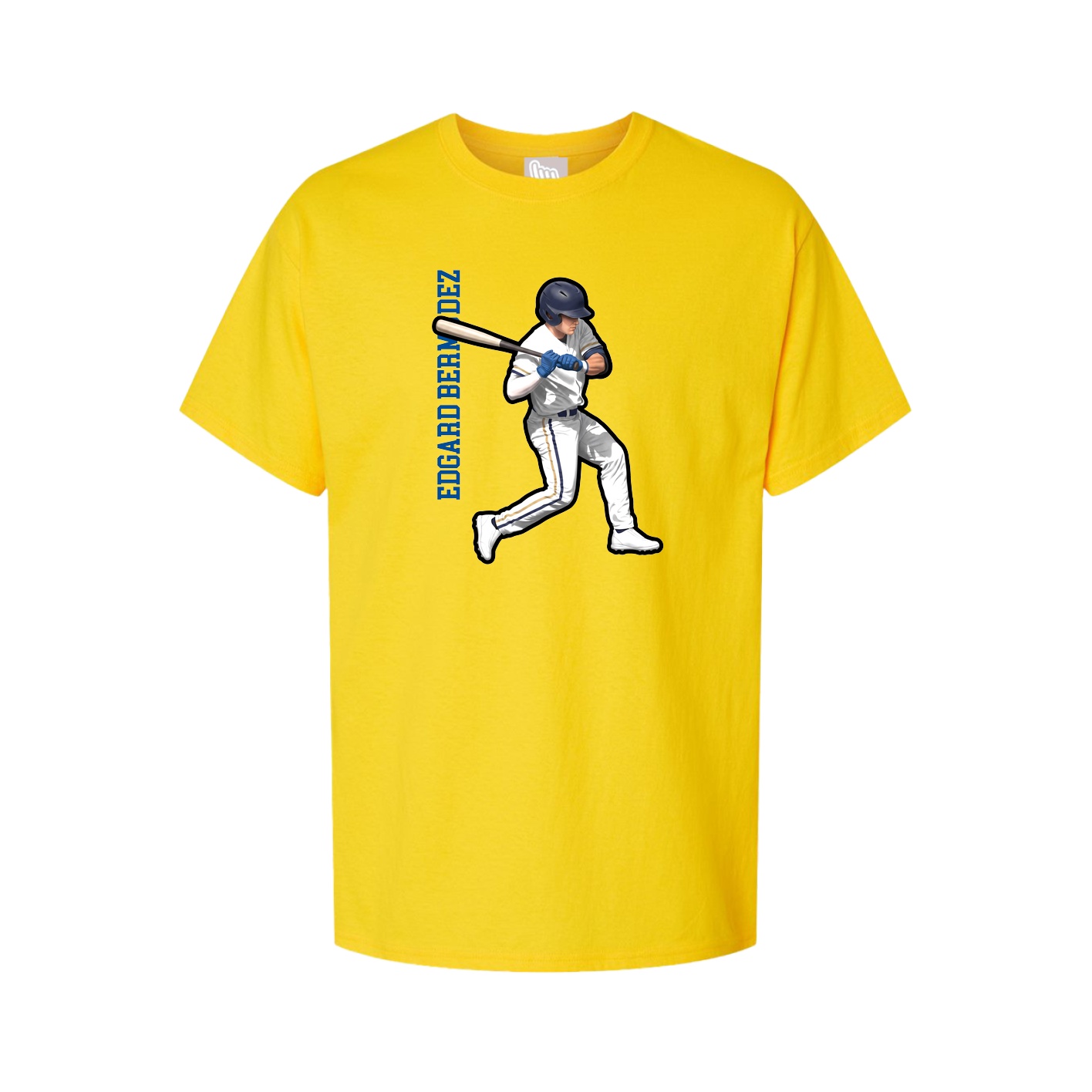 Youth Tee — Name Vertical in Gold