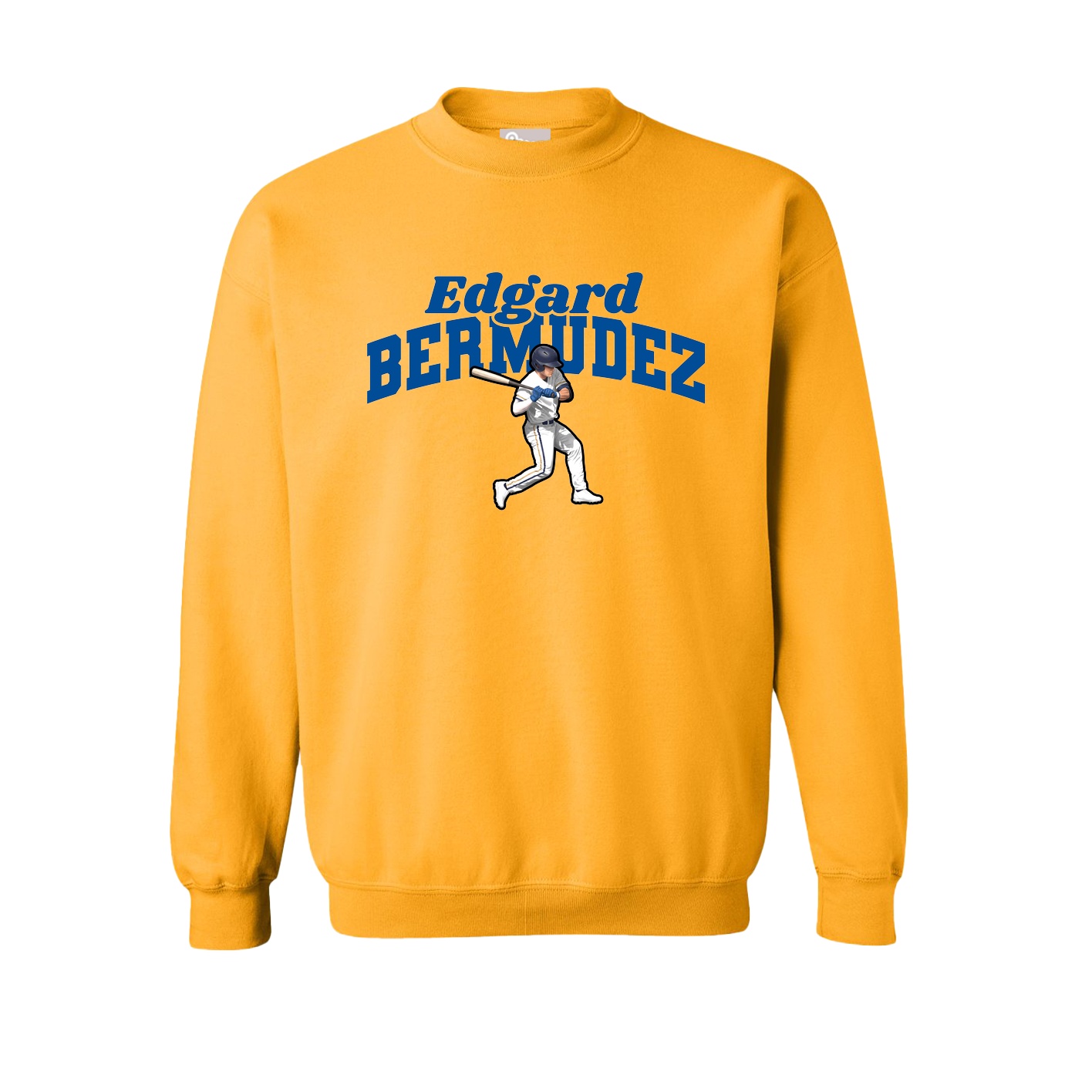 Fleece Crew — Signature Arch in Gold