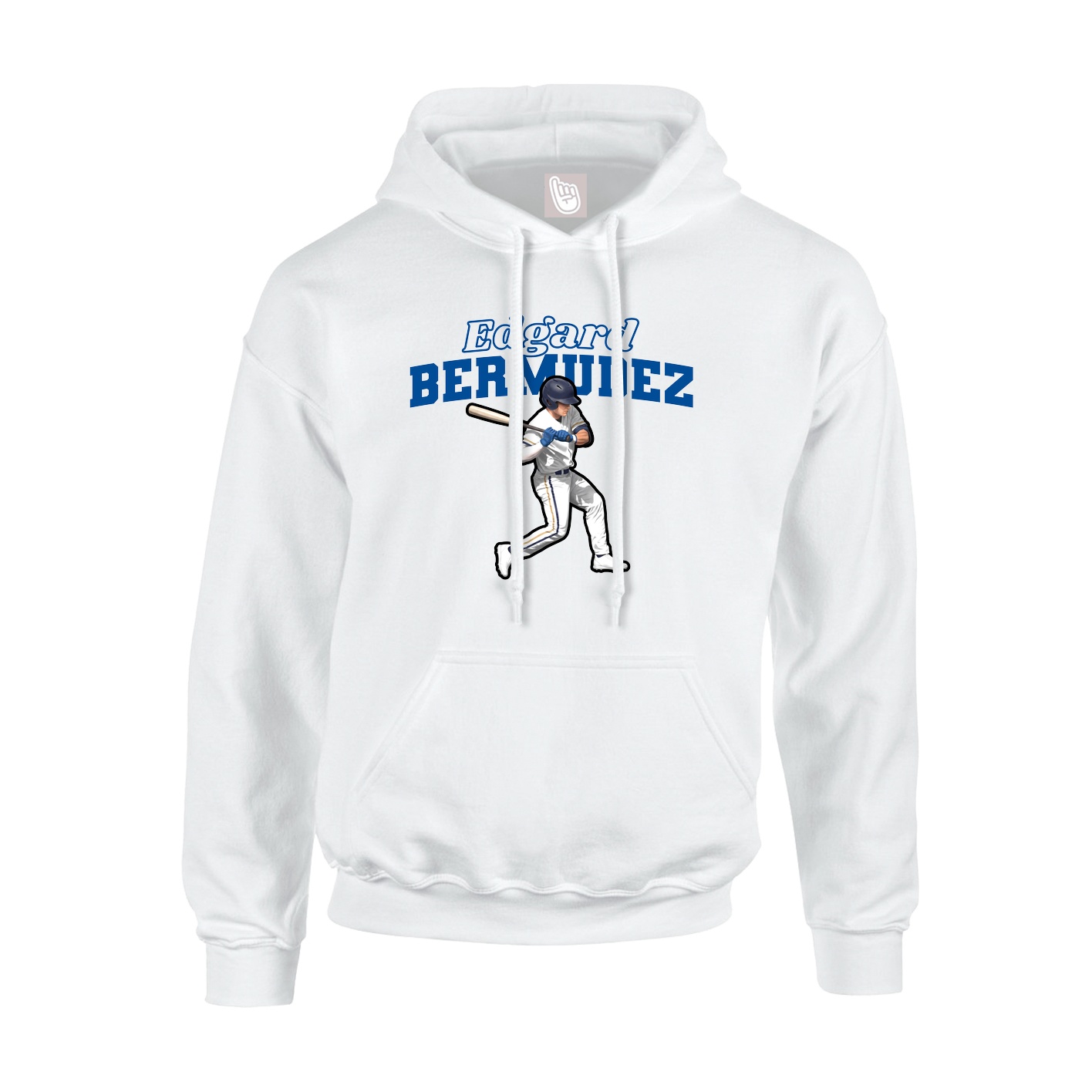 Hoodie — Name Arch in White