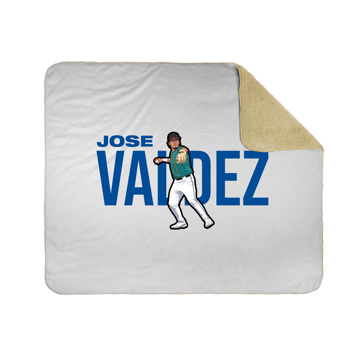 Throw Blanket — Player Name in White