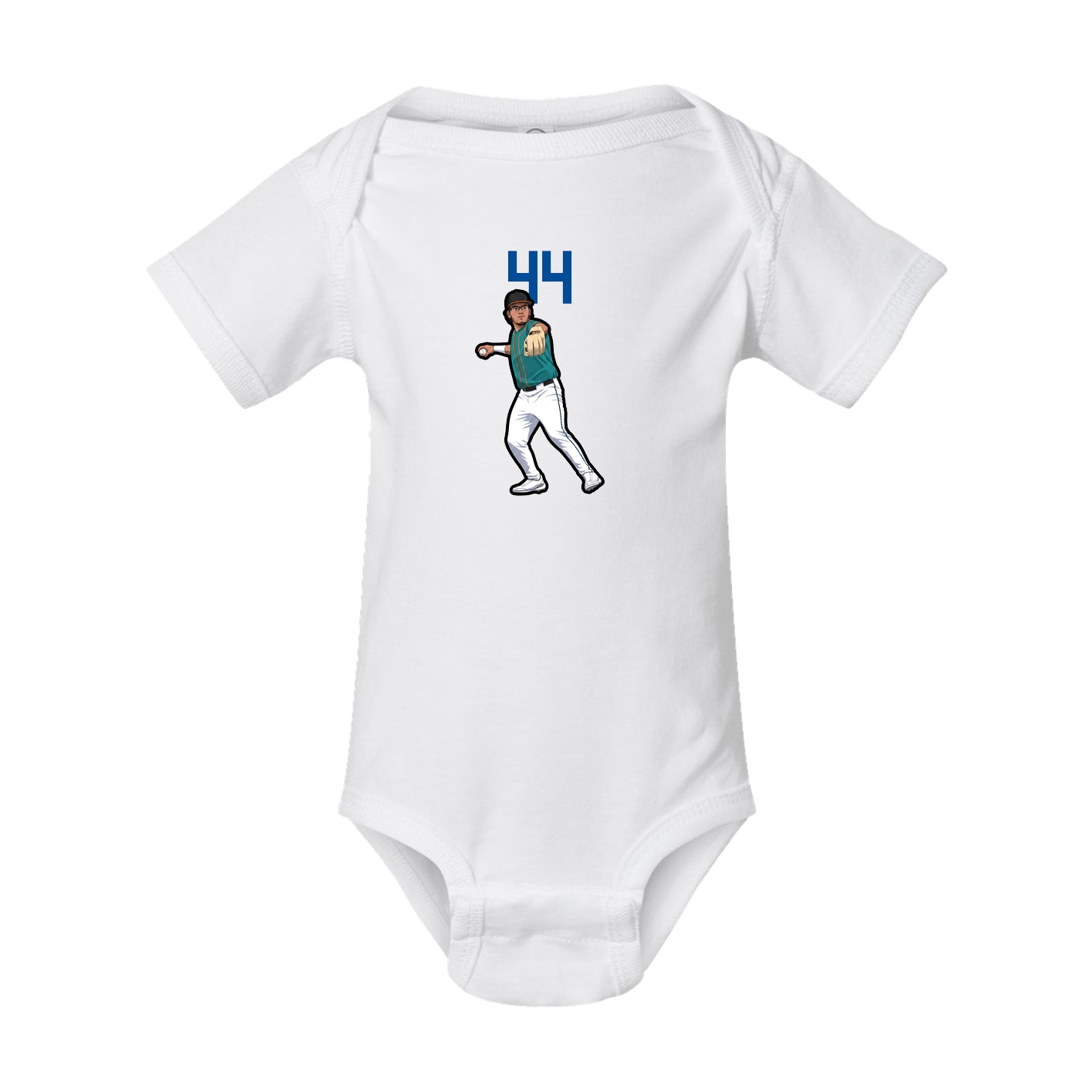 Baby Onesie — Number Top in White