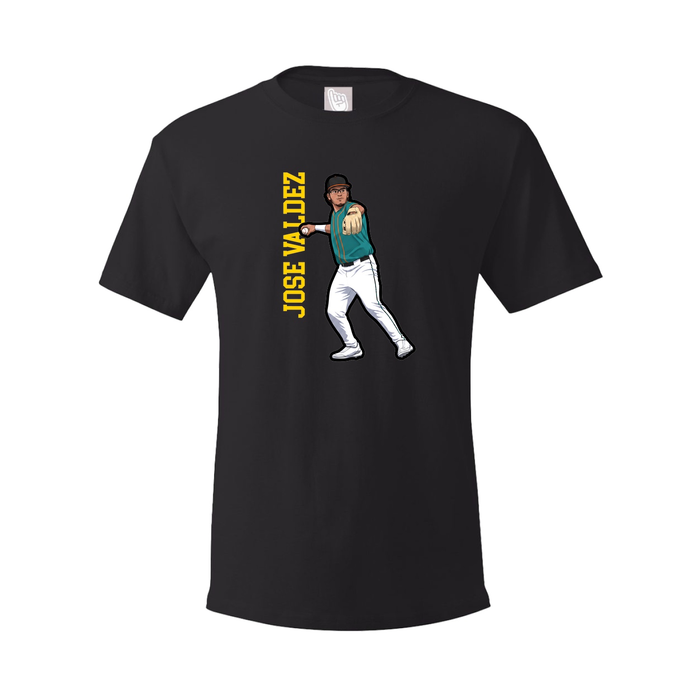 Tee — Name Vertical in Black