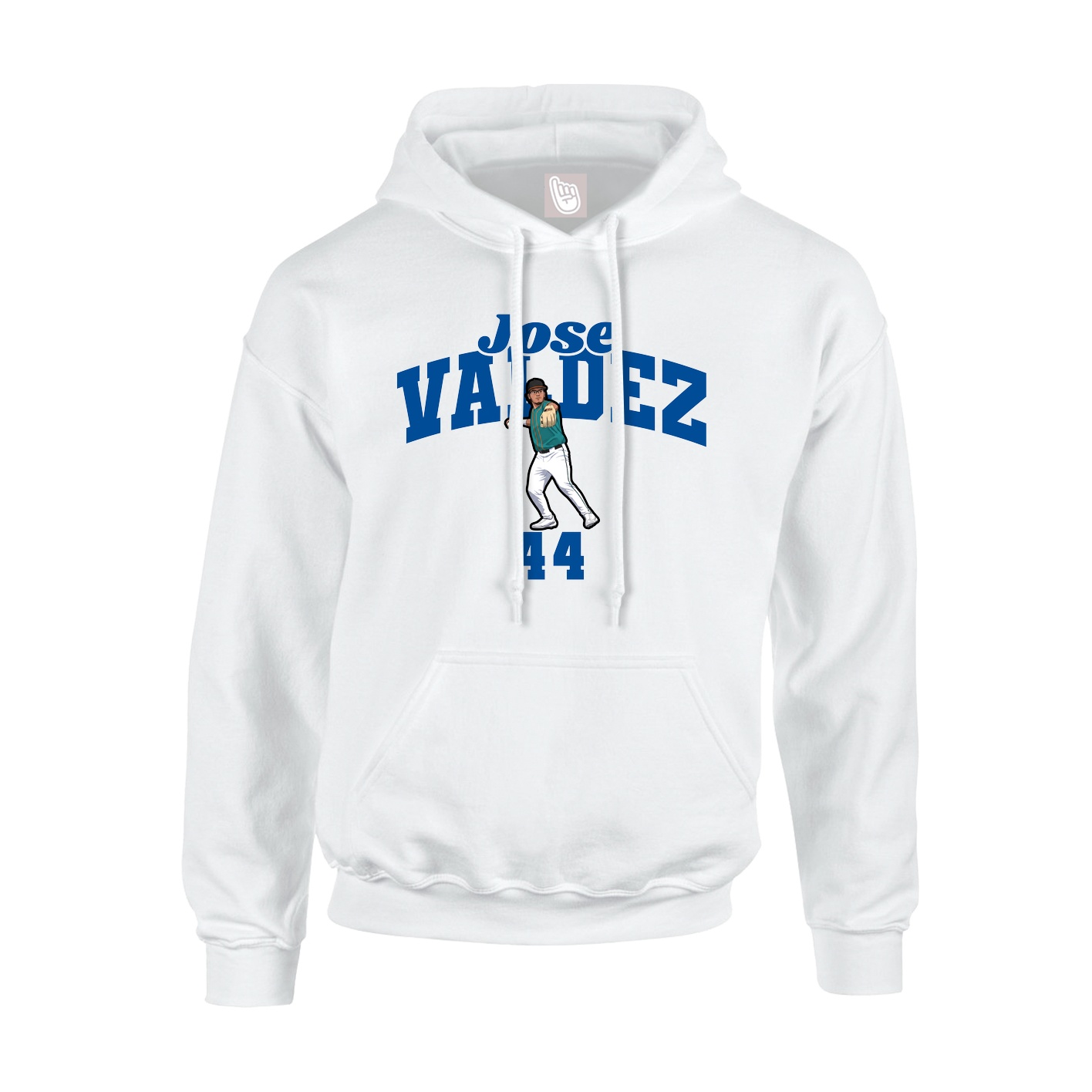 Hoodie — Signature Arch in White