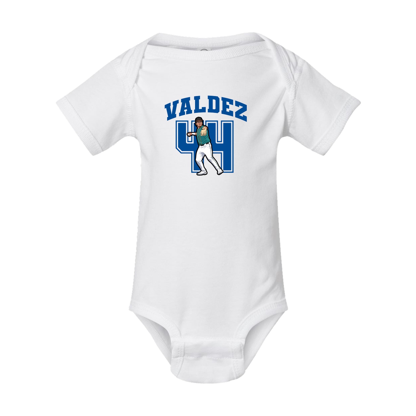 Baby Onesie — Number in White
