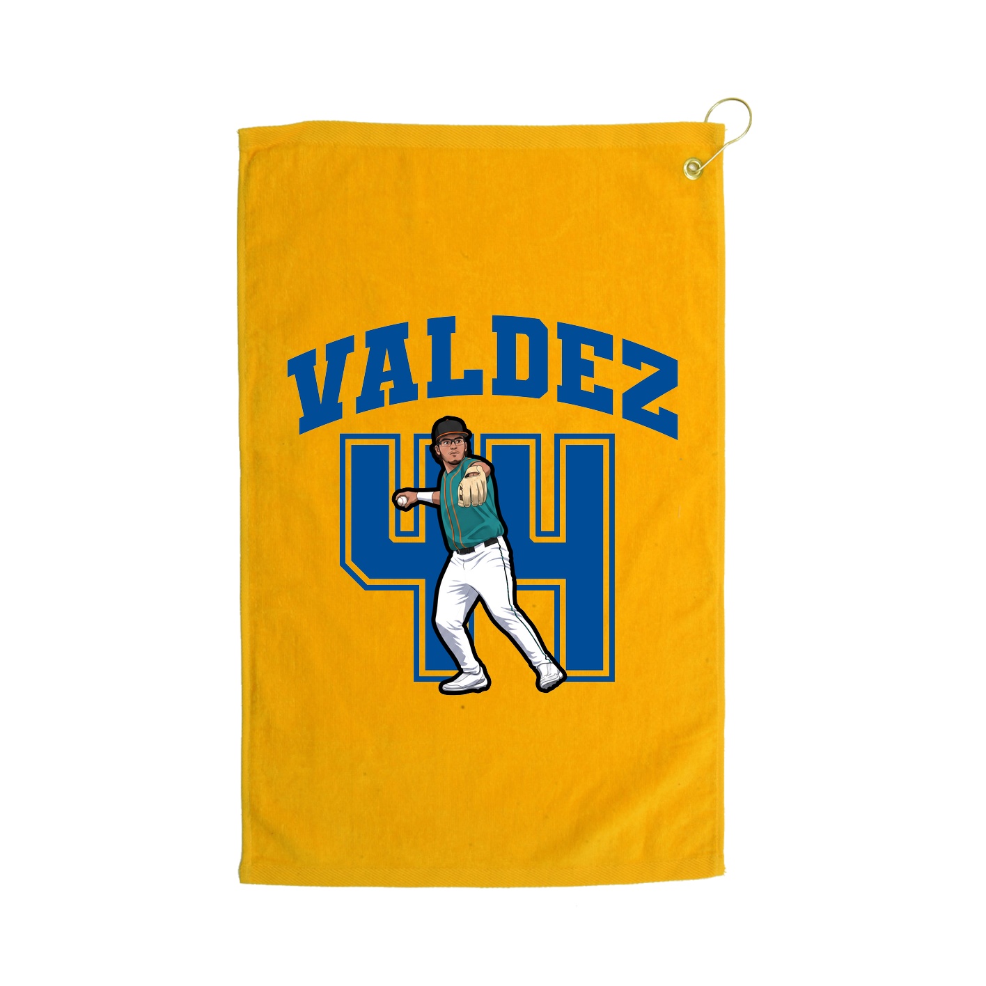 Golf Towel — Number in Gold