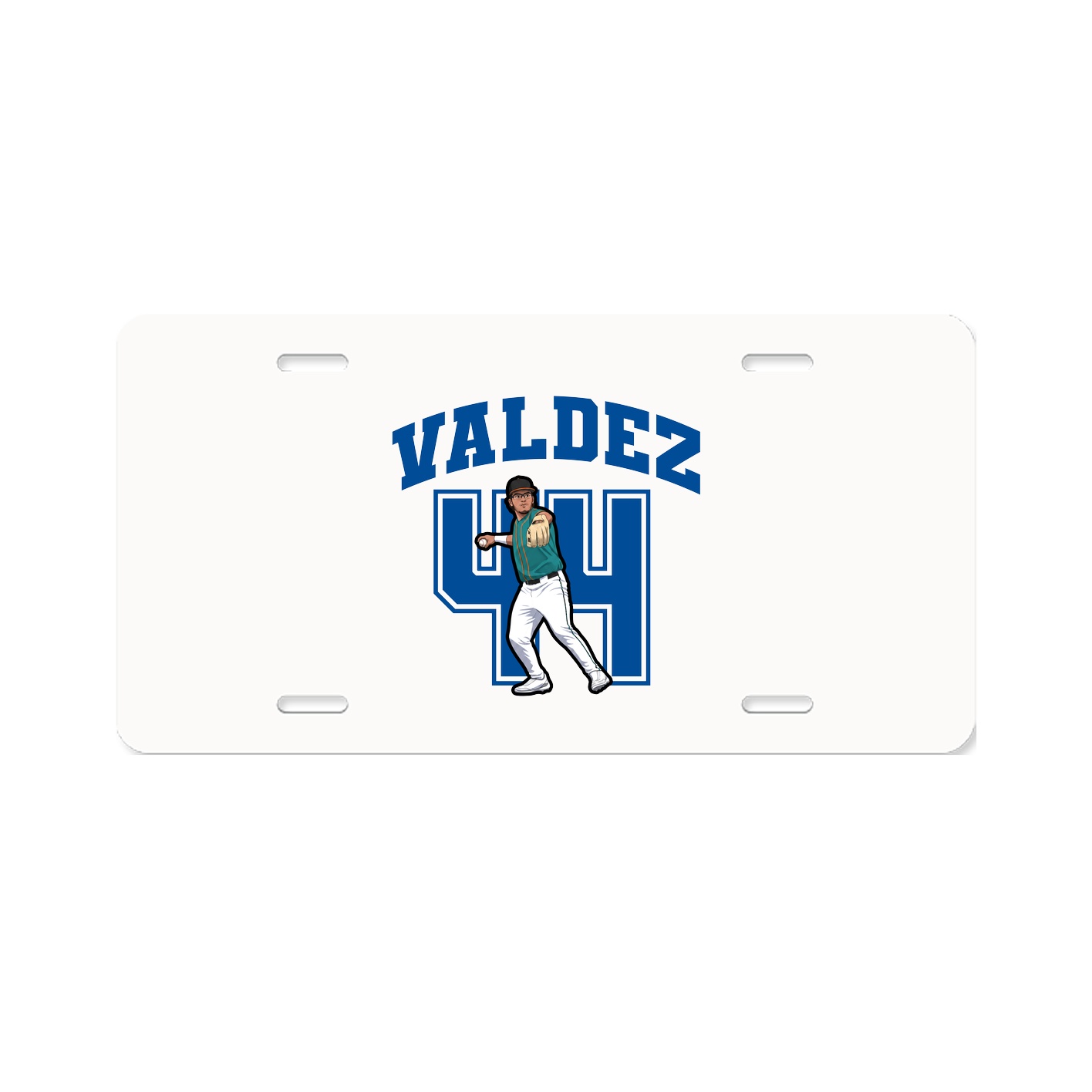 License Plate — Number in Classic
