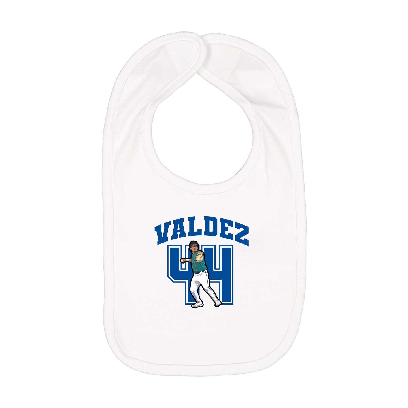 Infant Bib — Number in White
